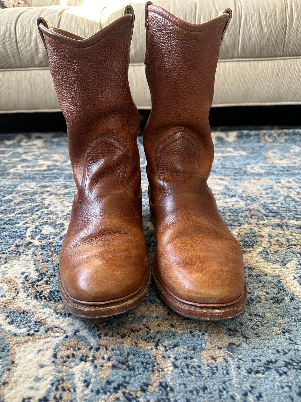 Photo by jayandhisboots on November 5, 2023 of the Allen Edmonds Dallas Roper in Horween Cheyenne Brown.