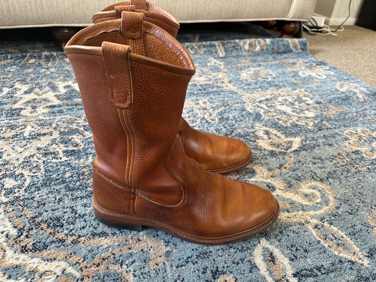 Photo by jayandhisboots on November 5, 2023 of the Allen Edmonds Dallas Roper in Horween Cheyenne Brown.