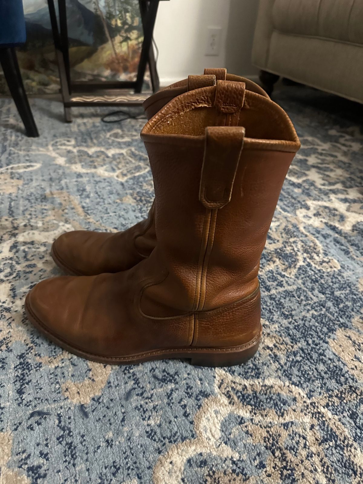 Photo by jayandhisboots on December 6, 2023 of the Allen Edmonds Dallas Roper in Horween Cheyenne Brown.
