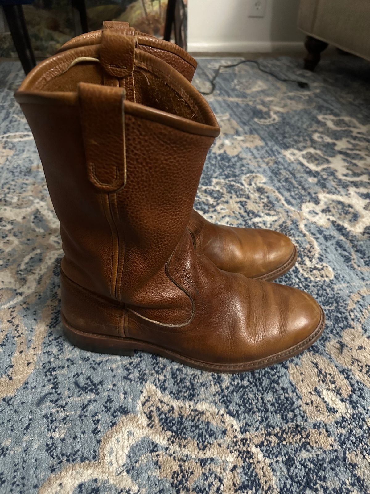Photo by jayandhisboots on December 6, 2023 of the Allen Edmonds Dallas Roper in Horween Cheyenne Brown.