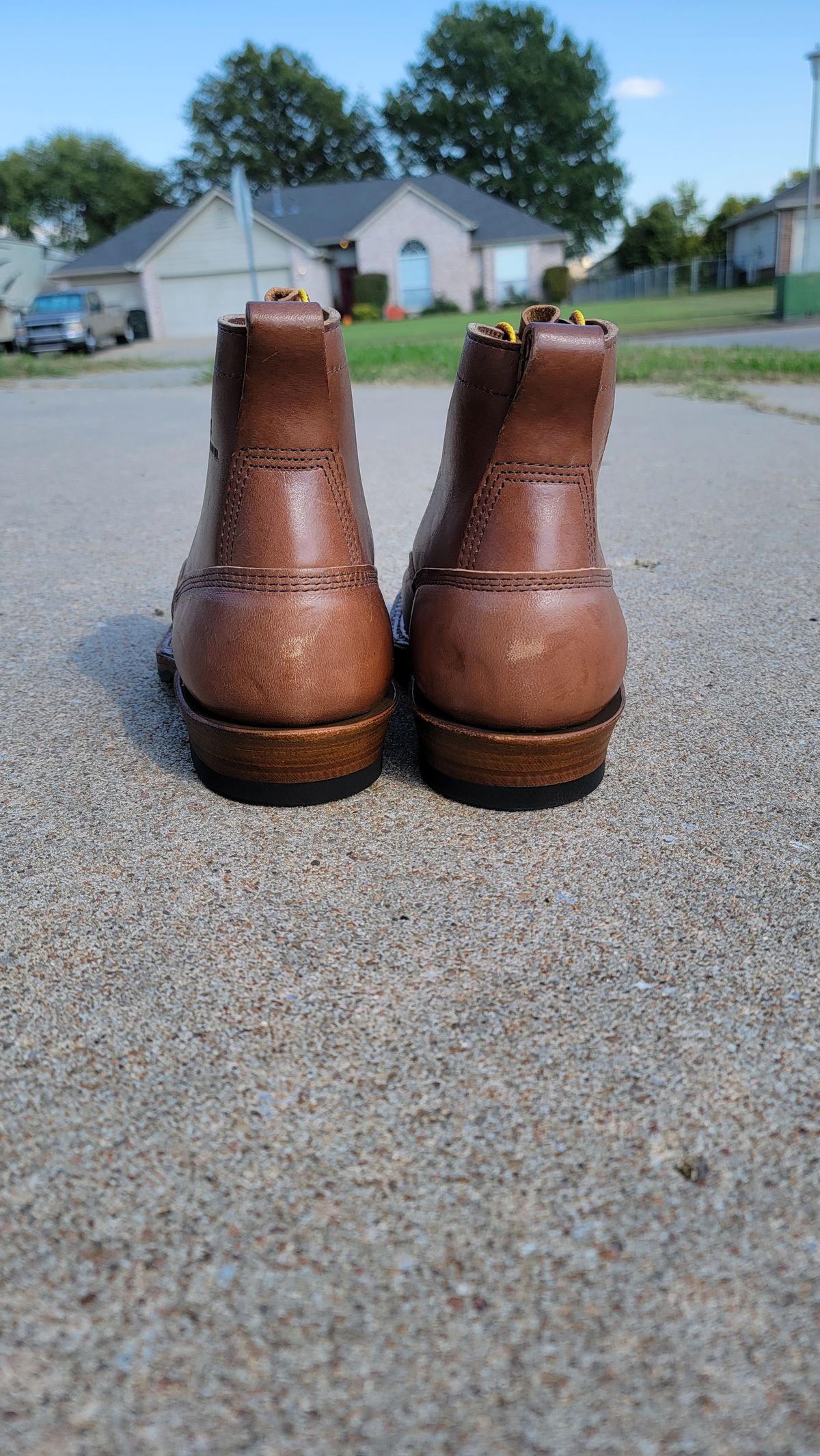 Photo by Jeppysboots on October 3, 2025 of the White's 350 Cutter in Toscanello Horsehide.