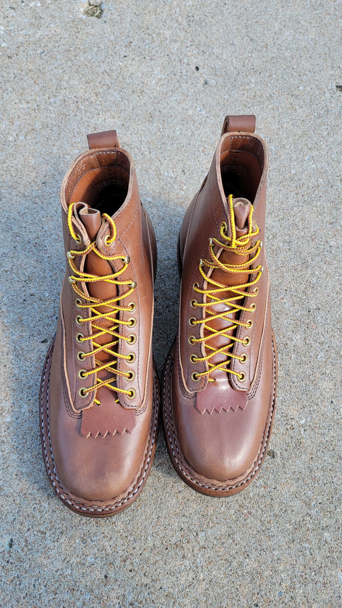 Photo by Jeppysboots on October 3, 2025 of the White's 350 Cutter in Toscanello Horsehide.