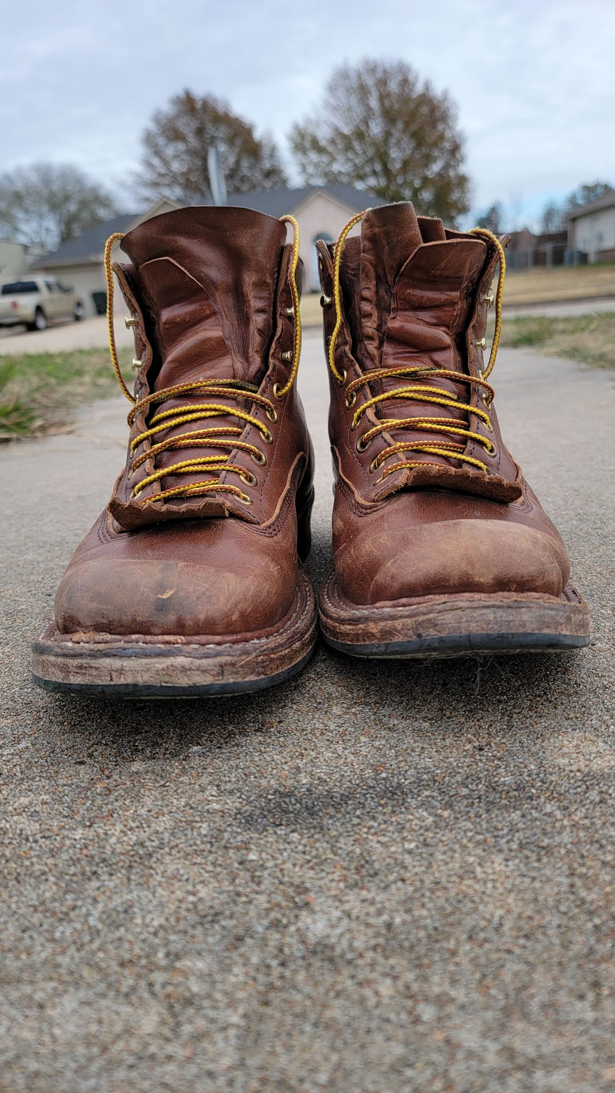 Photo by Jeppysboots on December 4, 2025 of the White's 350 Cutter in Toscanello Horsehide.