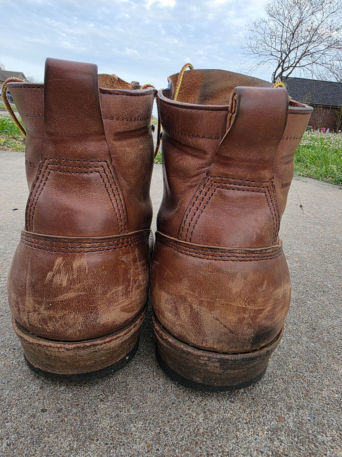 Photo by Jeppysboots on April 1, 2026 of the White's 350 Cutter in Toscanello Horsehide.
