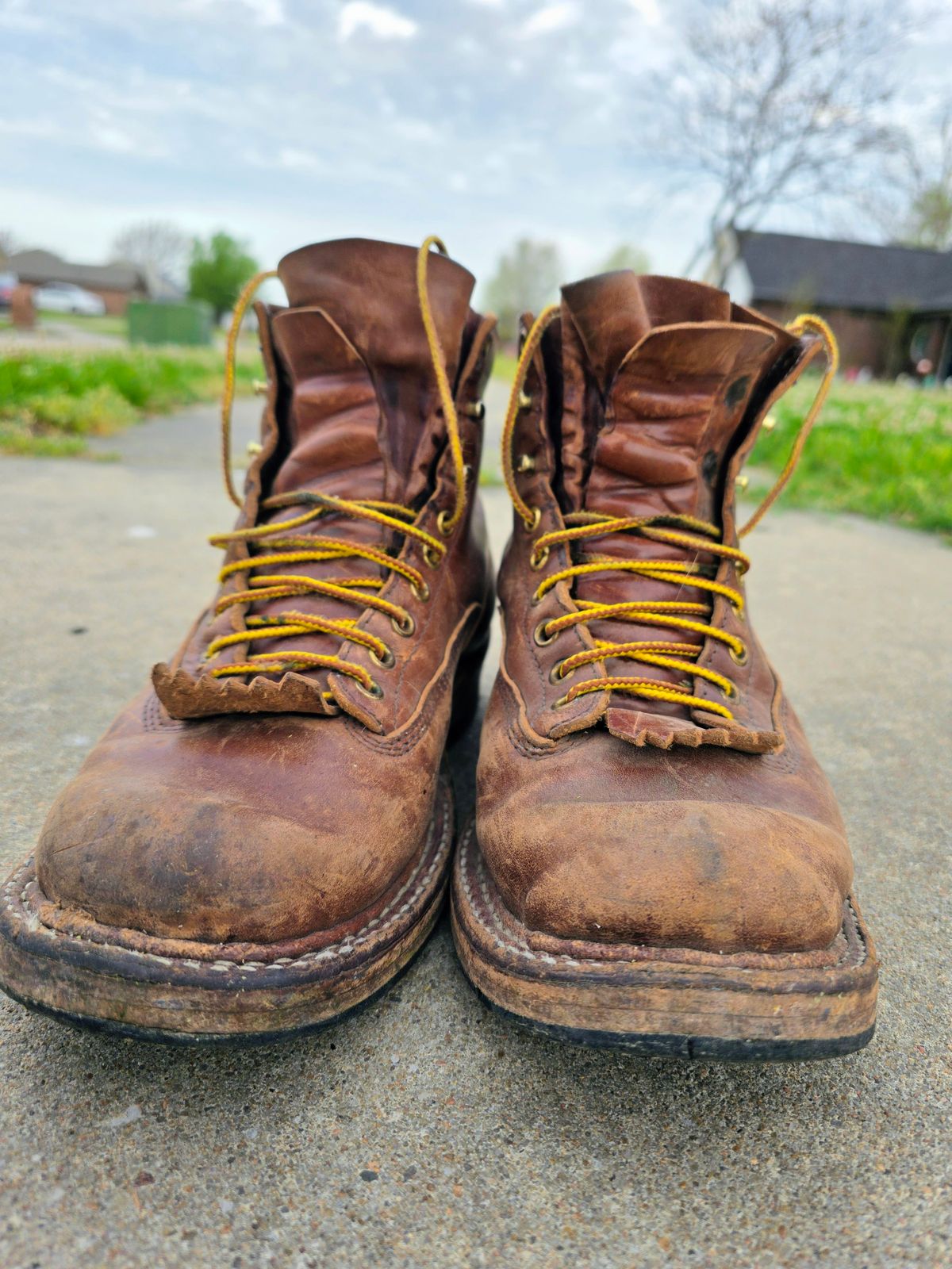 Photo by Jeppysboots on April 1, 2026 of the White's 350 Cutter in Toscanello Horsehide.