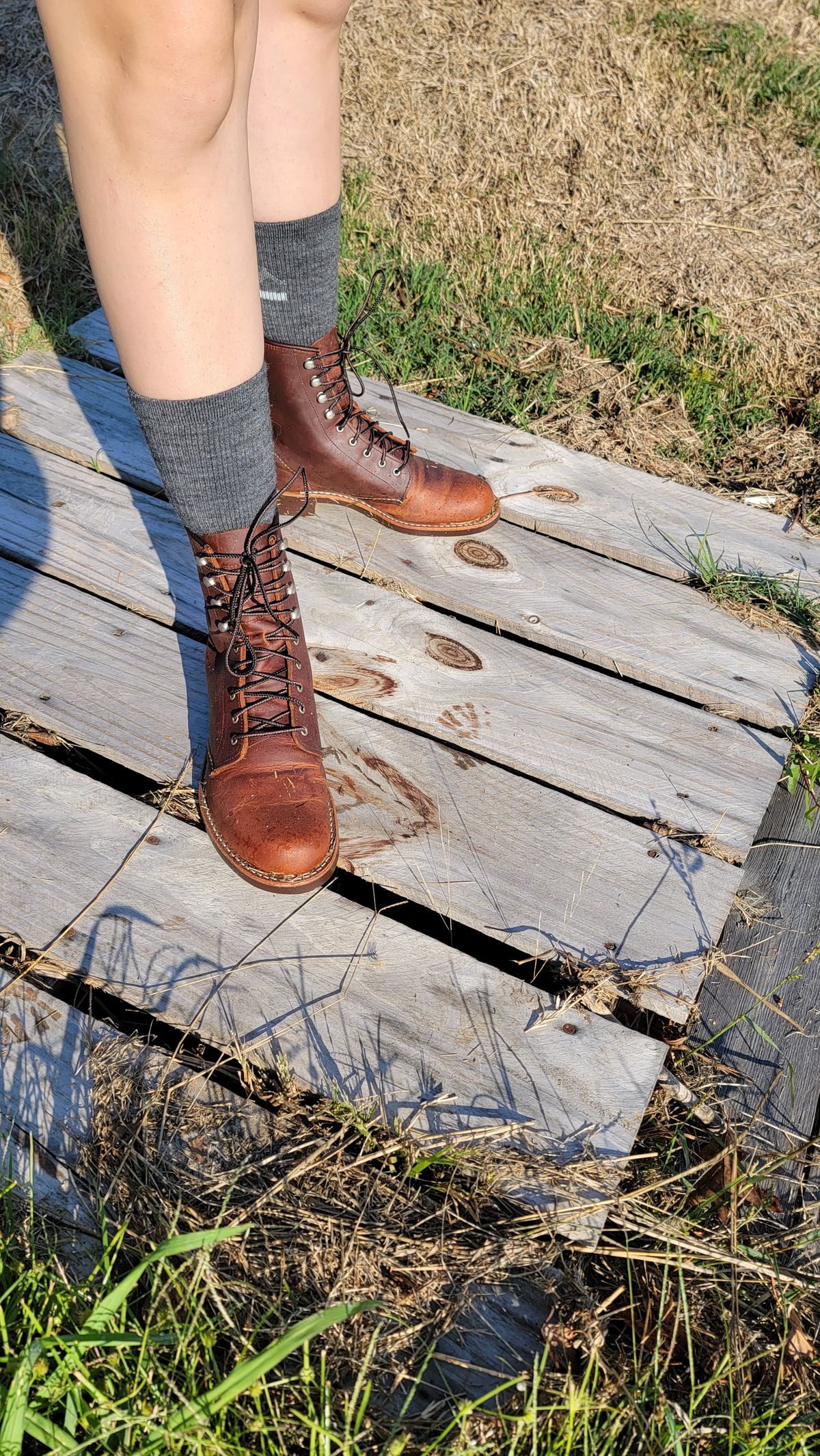Photo by Jeppysboots on October 1, 2023 of the Red Wing Silversmith in S.B. Foot Copper Rough and Tough.