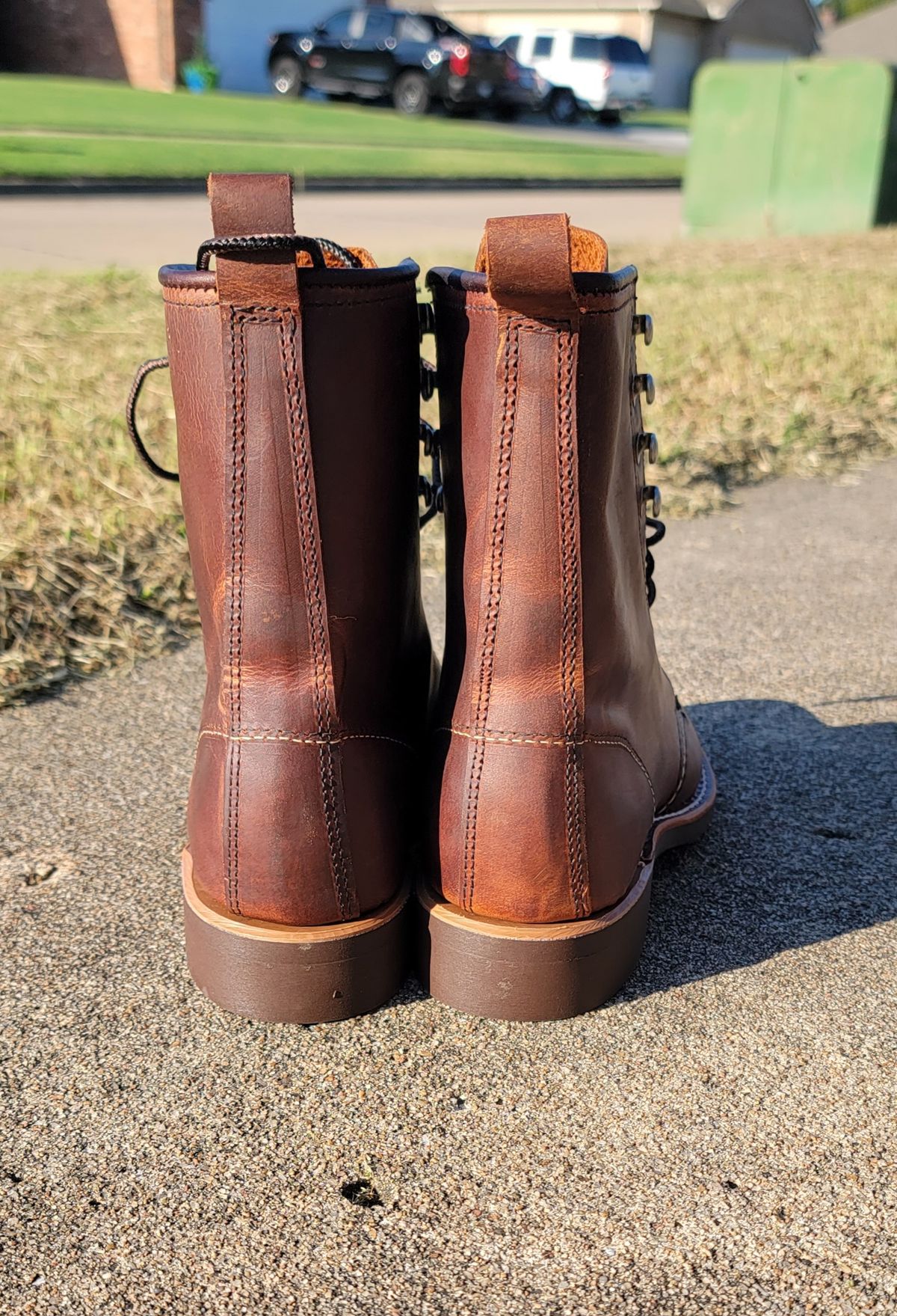 Photo by Jeppysboots on October 1, 2023 of the Red Wing Silversmith in S.B. Foot Copper Rough and Tough.