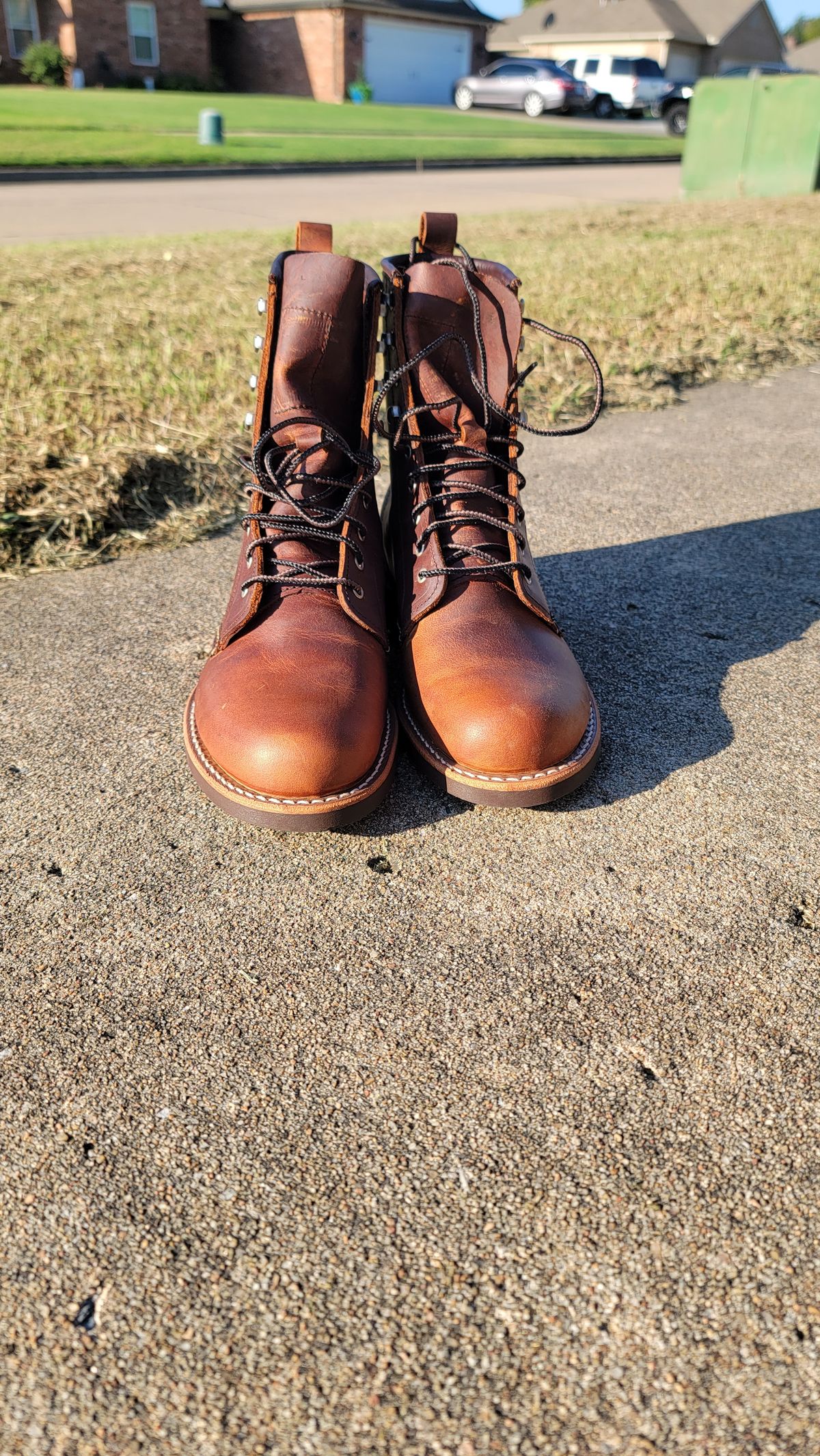 Photo by Jeppysboots on October 1, 2023 of the Red Wing Silversmith in S.B. Foot Copper Rough and Tough.