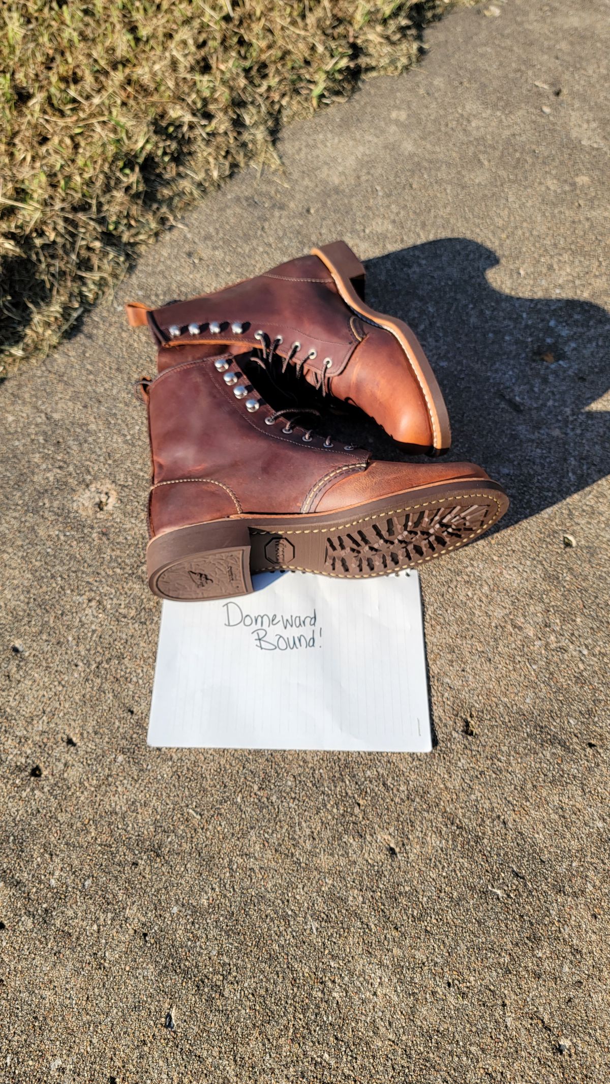 Photo by Jeppysboots on October 1, 2023 of the Red Wing Silversmith in S.B. Foot Copper Rough and Tough.