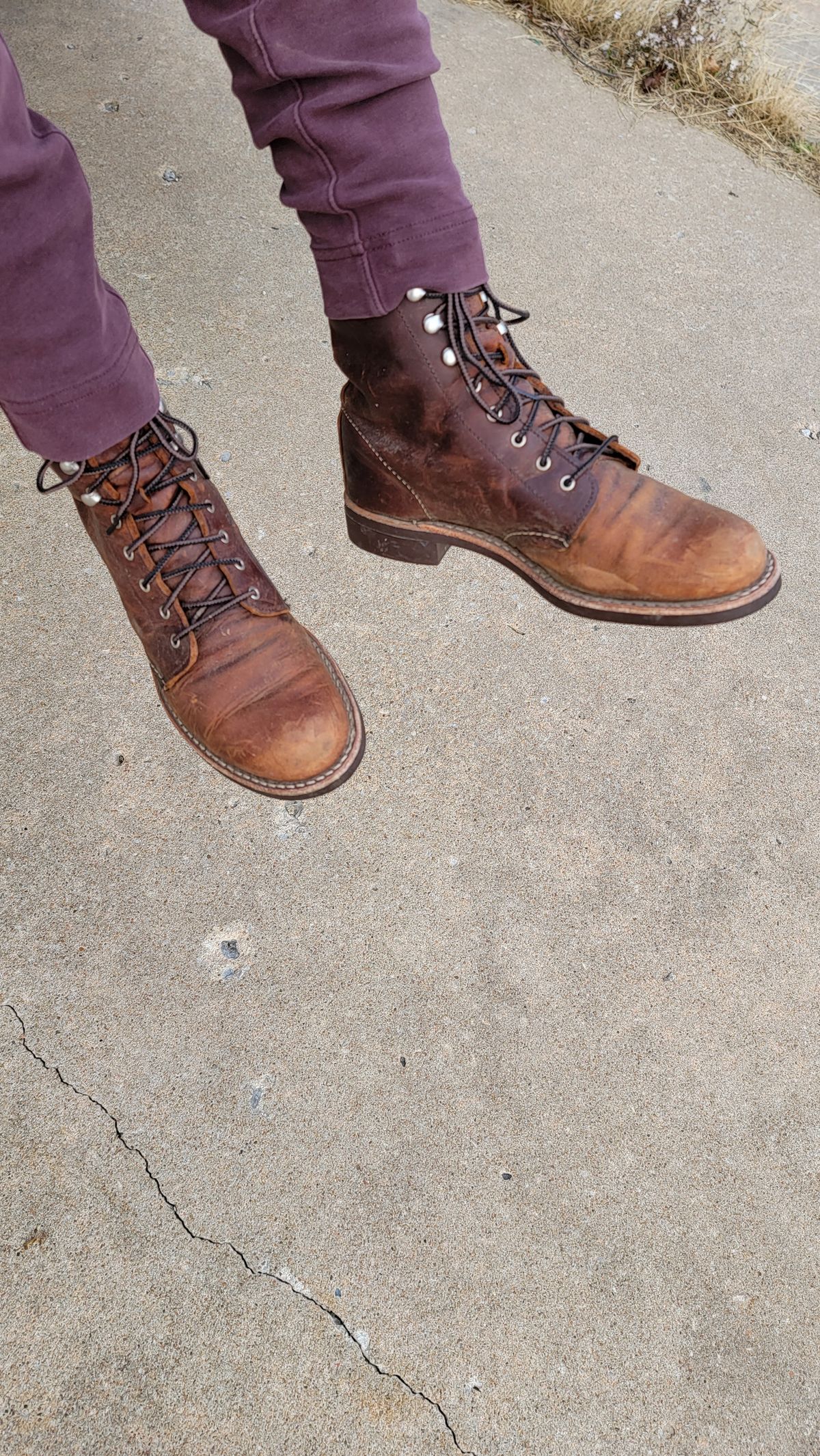 Photo by Jeppysboots on November 6, 2023 of the Red Wing Silversmith in S.B. Foot Copper Rough and Tough.