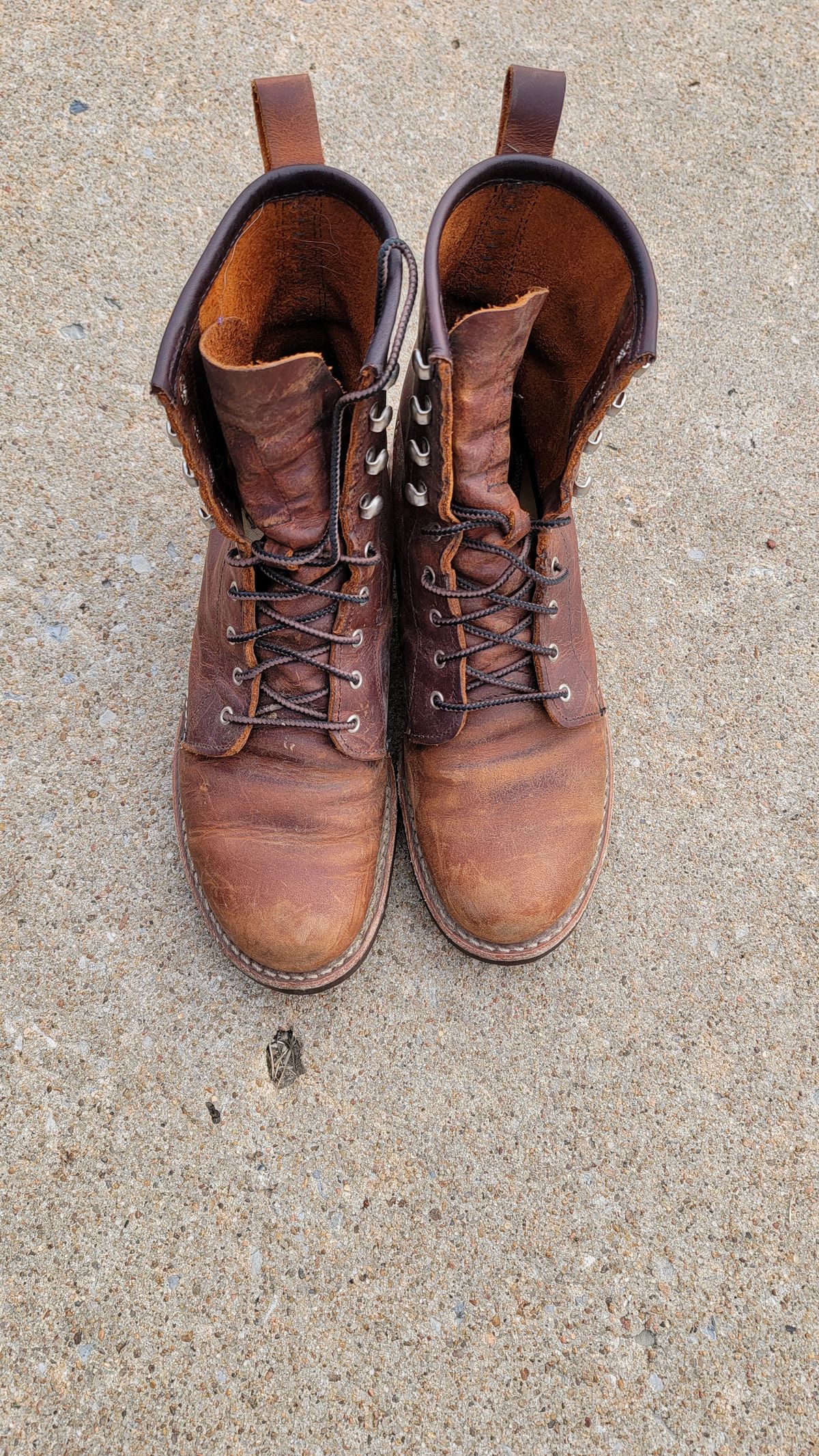 Photo by Jeppysboots on November 6, 2023 of the Red Wing Silversmith in S.B. Foot Copper Rough and Tough.
