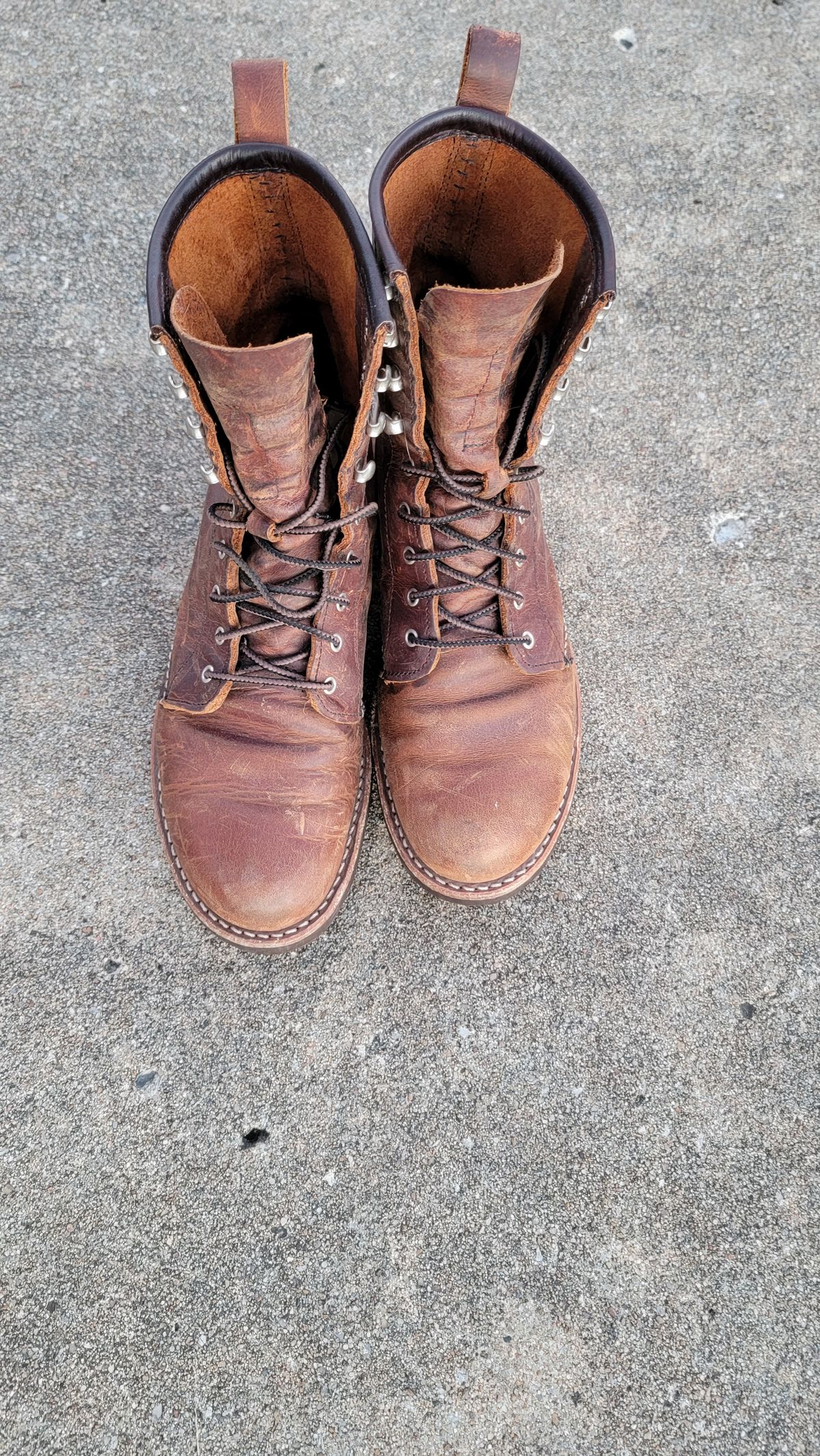 Photo by Jeppysboots on December 6, 2023 of the Red Wing Silversmith in S.B. Foot Copper Rough and Tough.