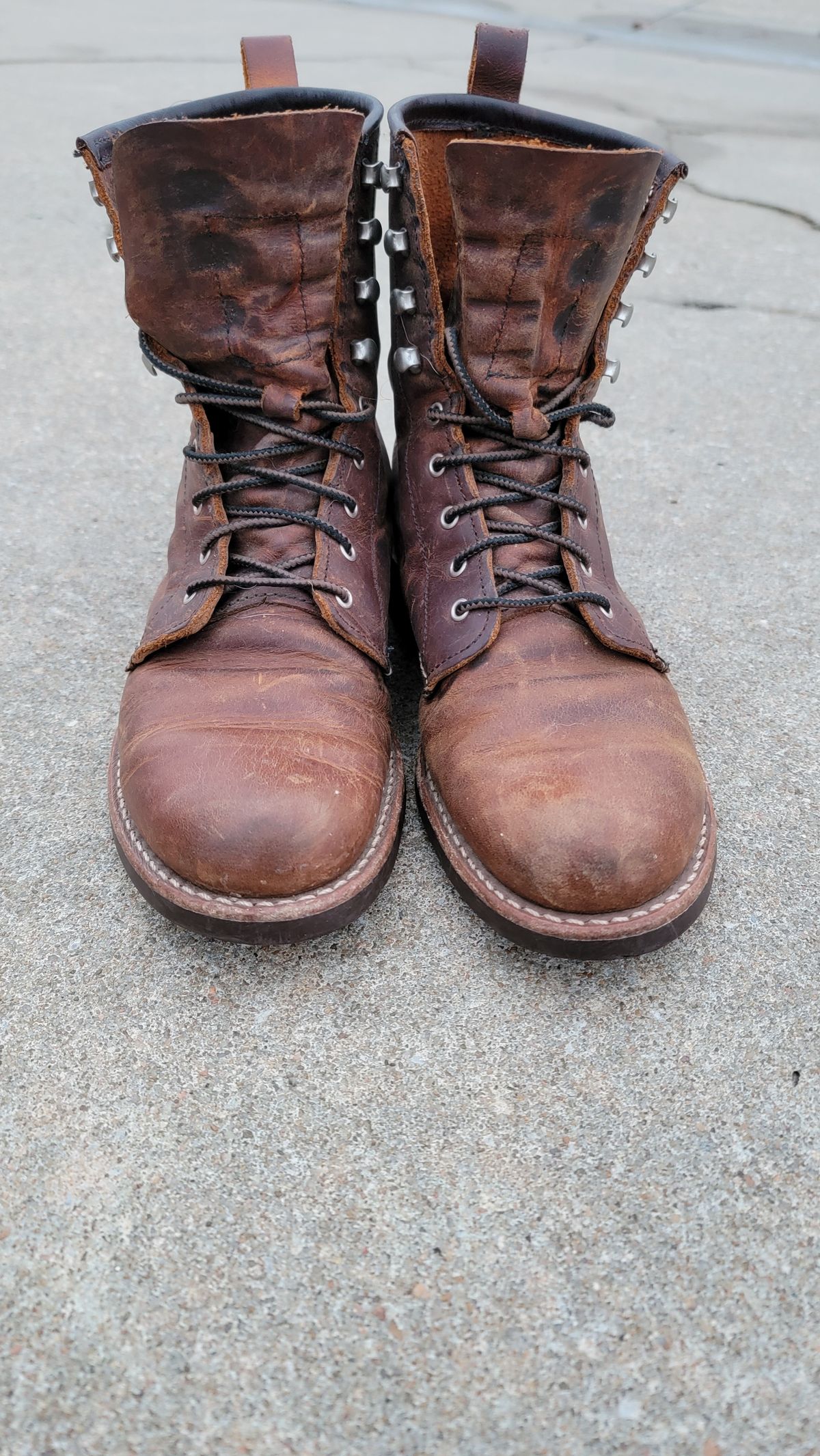 Photo by Jeppysboots on January 5, 2024 of the Red Wing Silversmith in S.B. Foot Copper Rough and Tough.