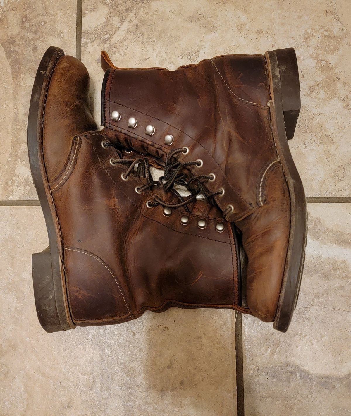 Photo by Jeppysboots on March 6, 2024 of the Red Wing Silversmith in S.B. Foot Copper Rough and Tough.