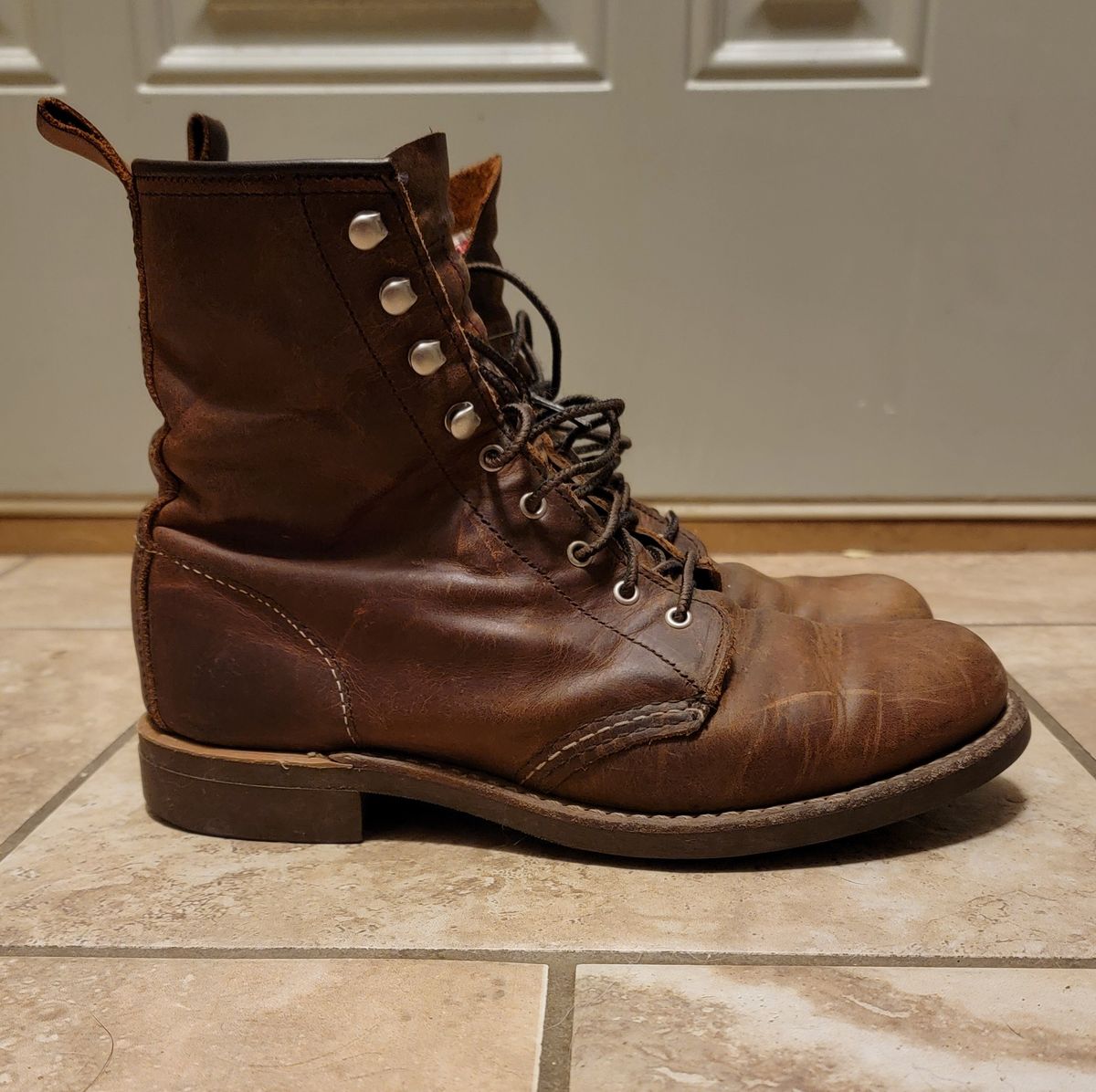Photo by Jeppysboots on March 6, 2024 of the Red Wing Silversmith in S.B. Foot Copper Rough and Tough.