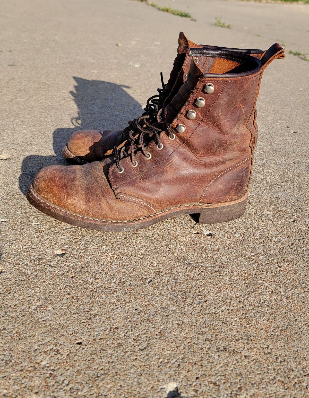 Photo by Jeppysboots on April 5, 2024 of the Red Wing Silversmith in S.B. Foot Copper Rough and Tough.