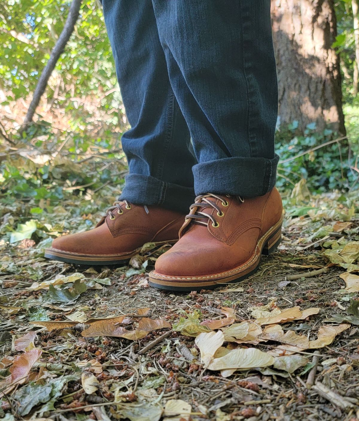Photo by Jeppysboots on October 1, 2022 of the White's 350 Cruiser in C.F. Stead Rosewood Kudu.
