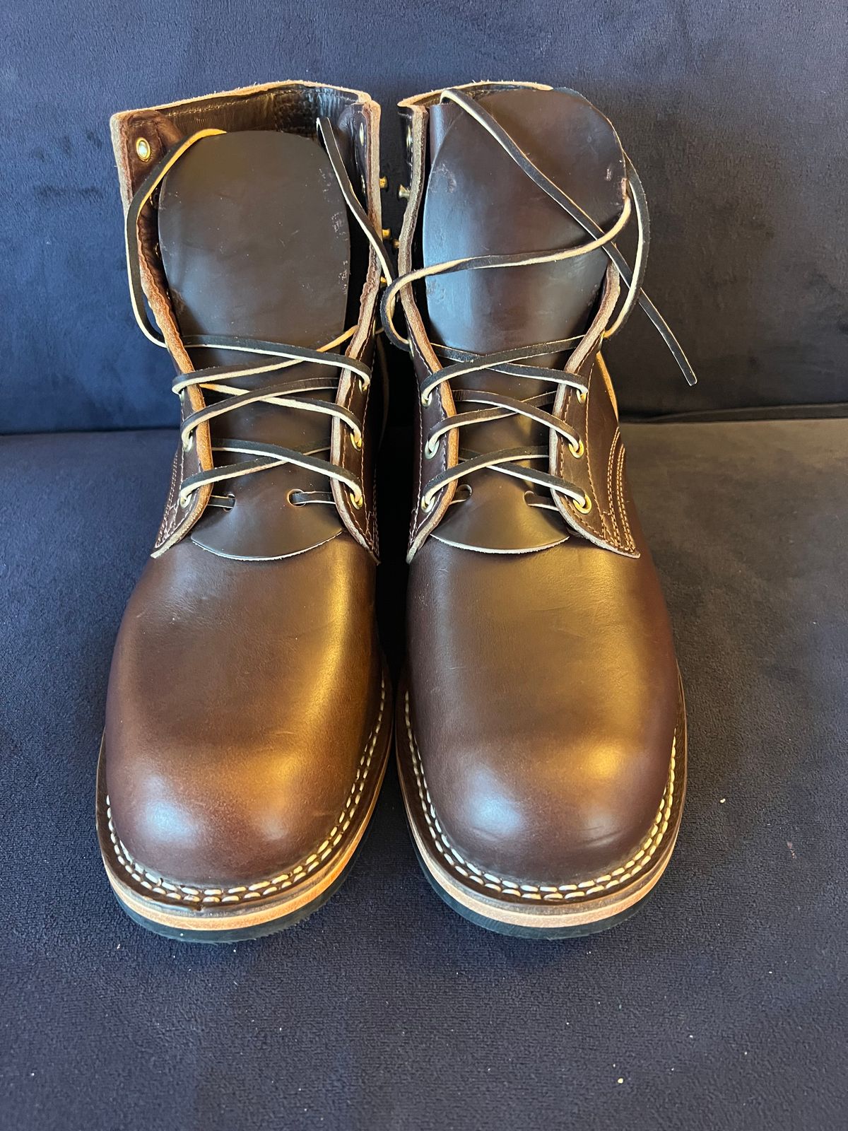 Photo by enarges on October 2, 2023 of the Nicks Americana in Horween Brown Chromexcel.