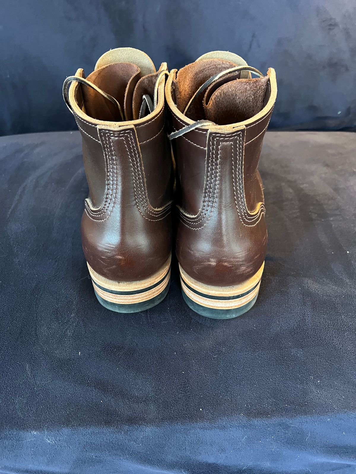 Photo by enarges on November 3, 2023 of the Nicks Americana in Horween Brown Chromexcel.