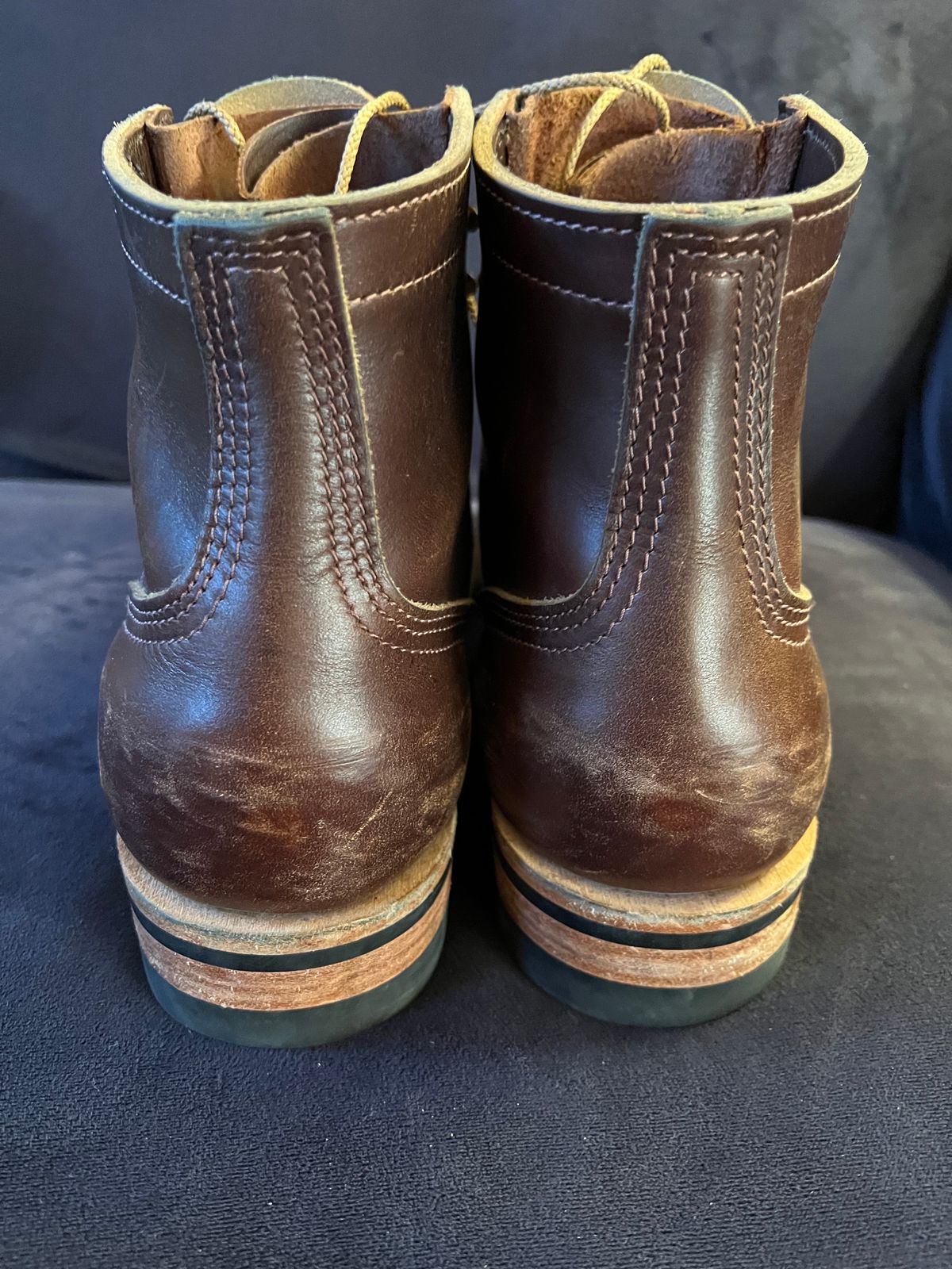Photo by enarges on February 4, 2024 of the Nicks Americana in Horween Brown Chromexcel.