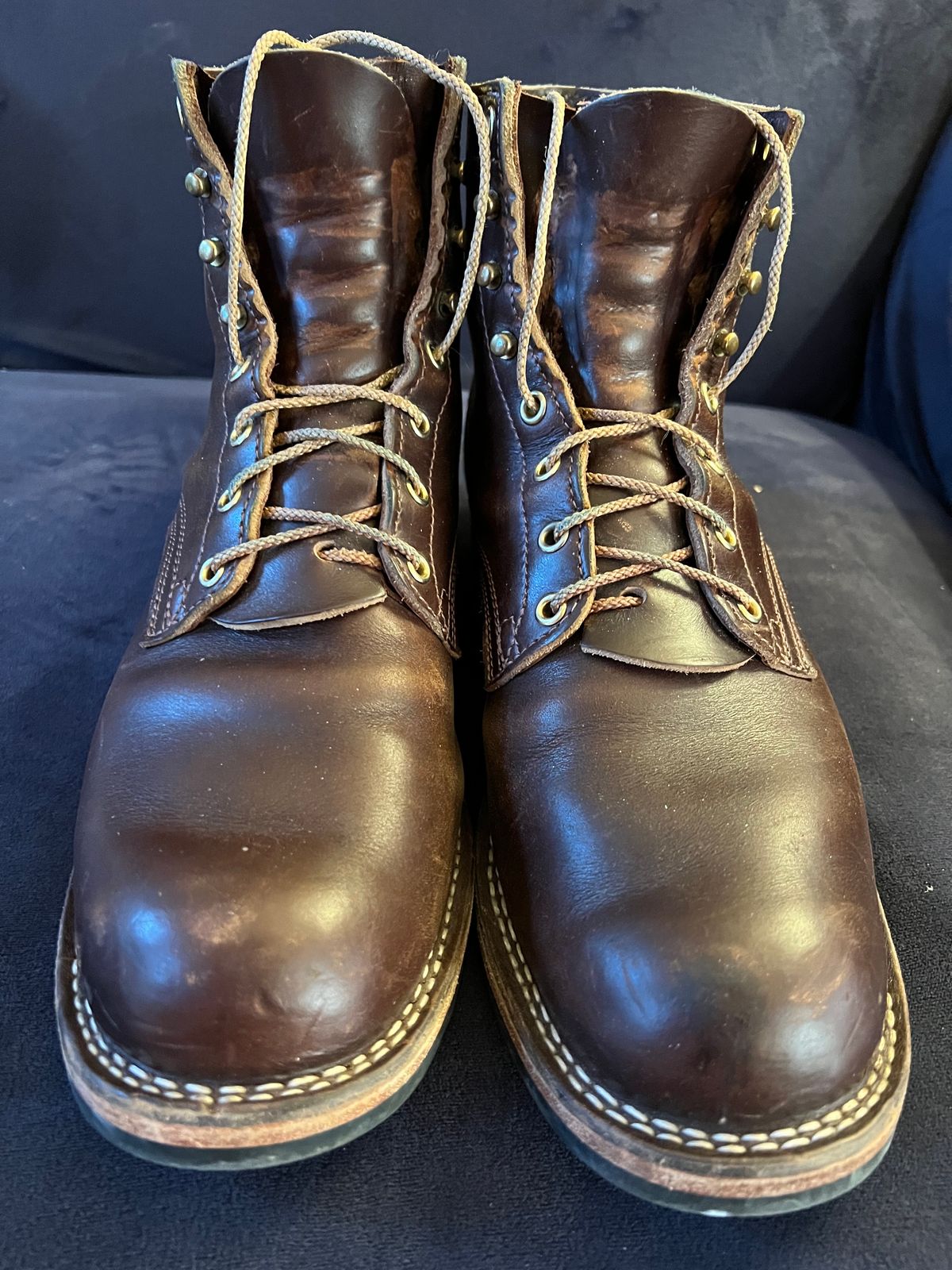 Photo by enarges on February 4, 2024 of the Nicks Americana in Horween Brown Chromexcel.