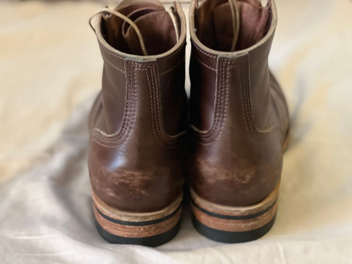 Photo by enarges on March 5, 2024 of the Nicks Americana in Horween Brown Chromexcel.