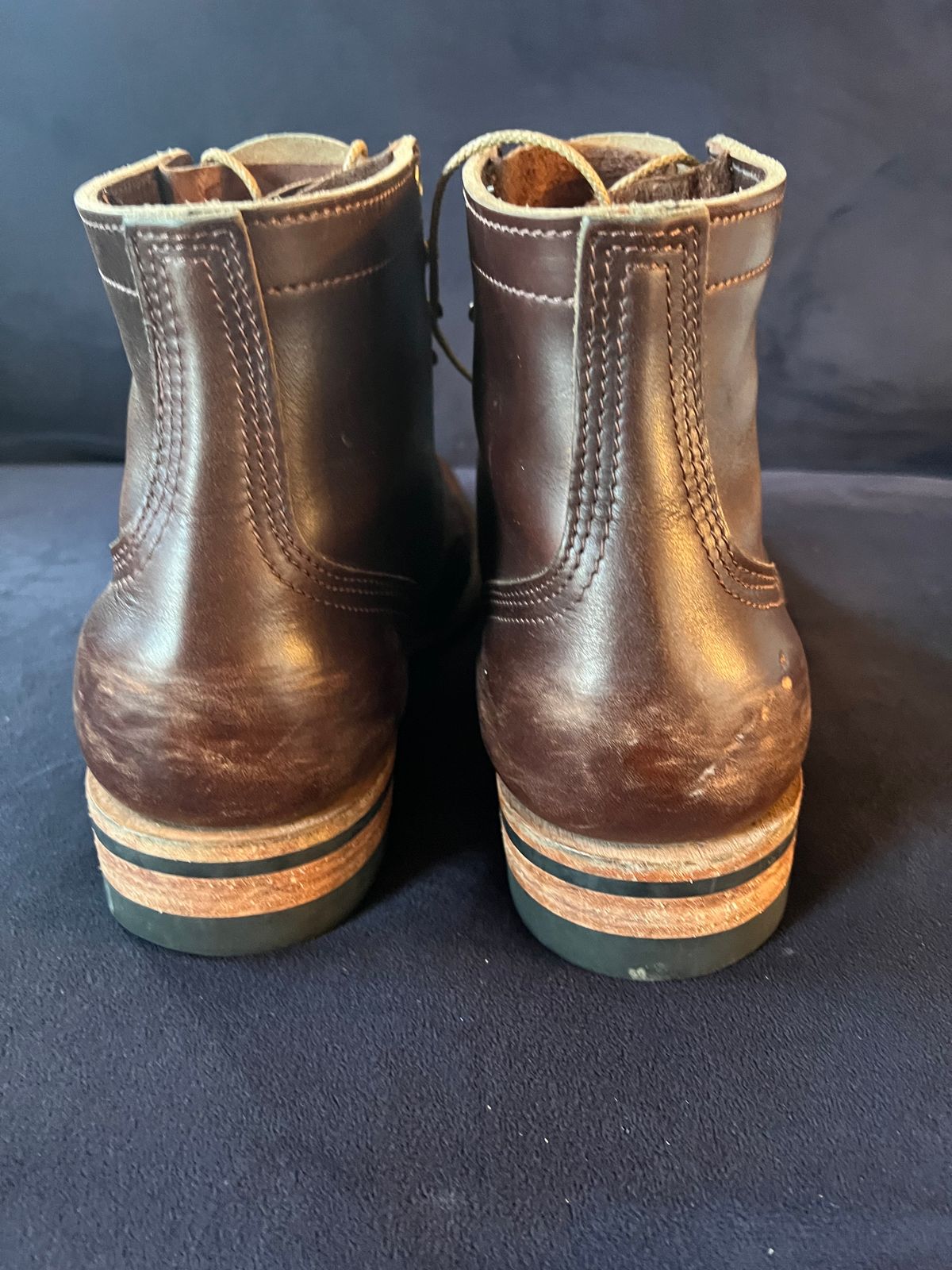 Photo by enarges on April 5, 2024 of the Nicks Americana in Horween Brown Chromexcel.