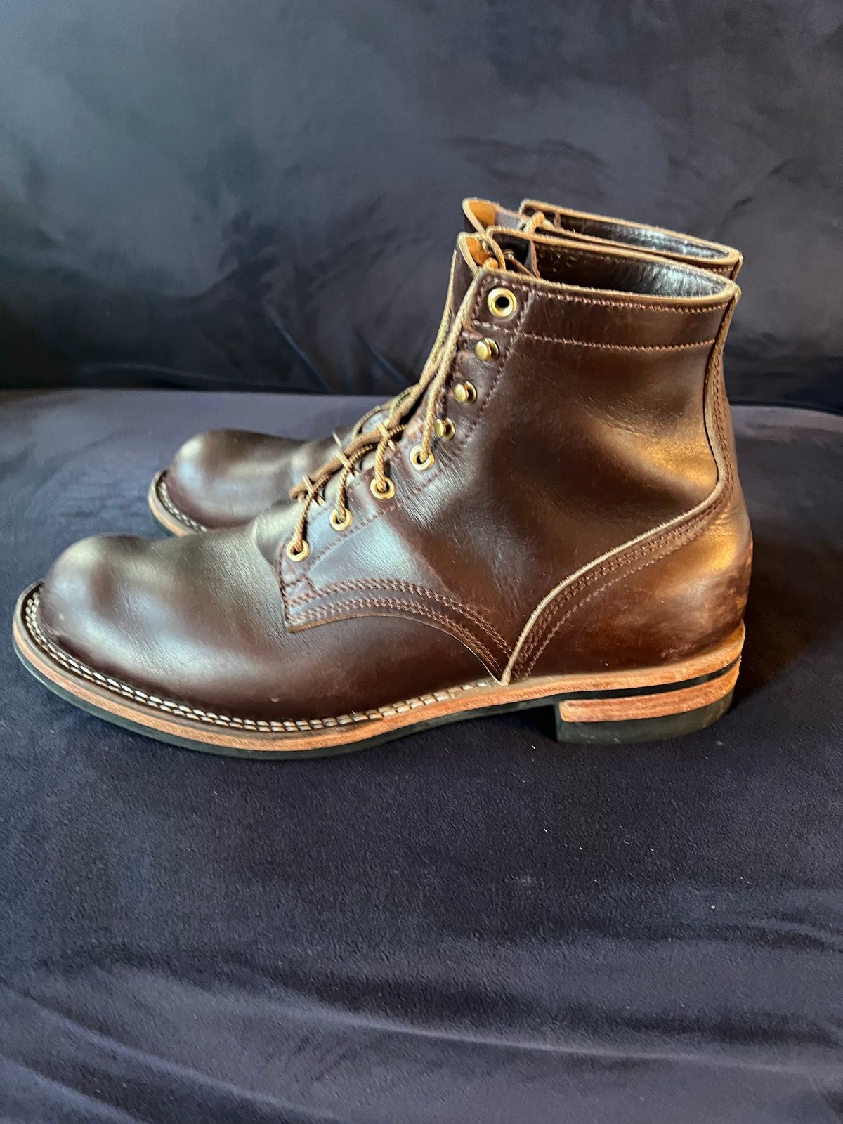 Photo by enarges on April 5, 2024 of the Nicks Americana in Horween Brown Chromexcel.