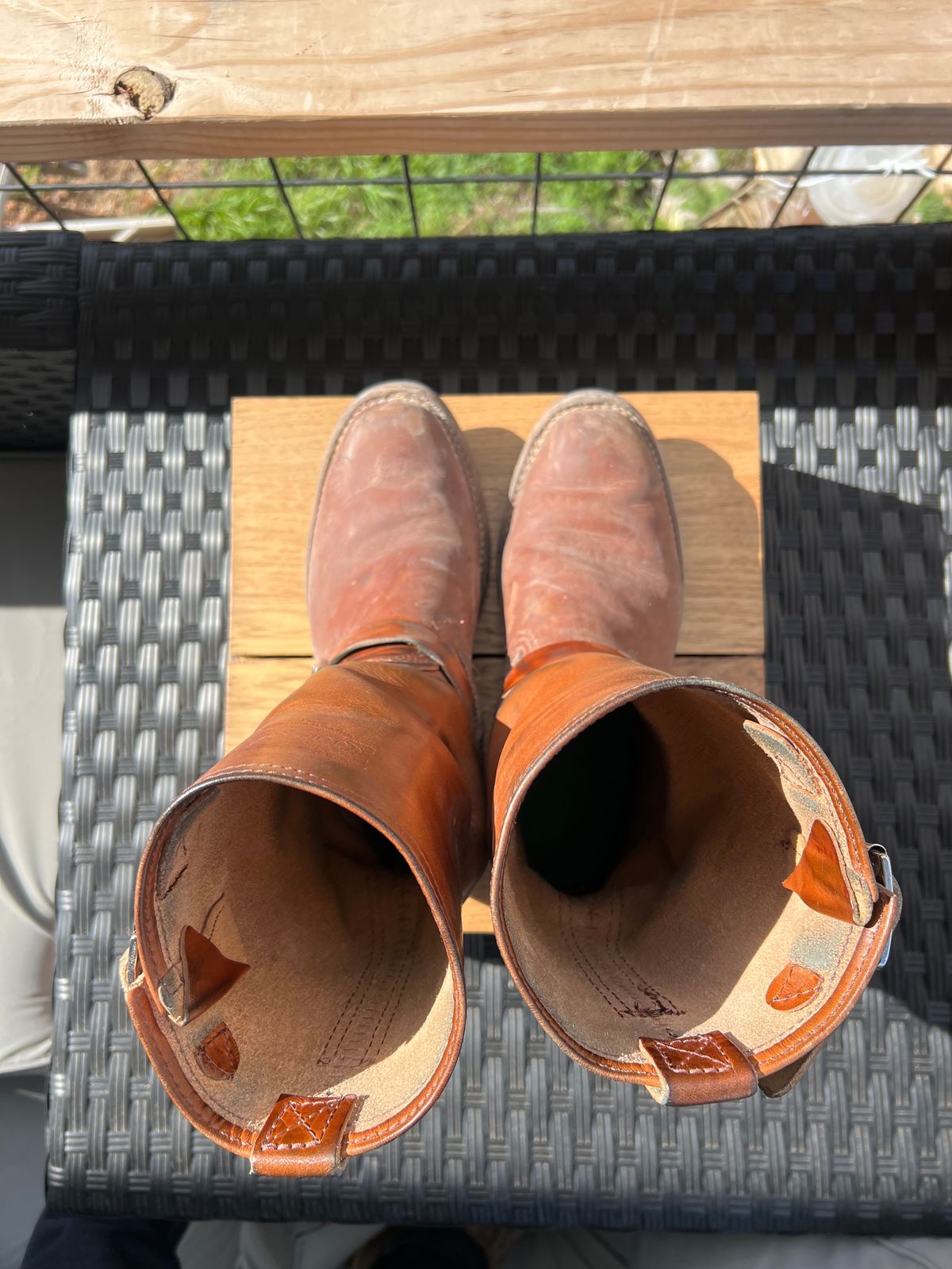 Photo by aminnix829 on February 4, 2024 of the Wesco Unknown Model in Wickett & Craig Natural Veg Tan.