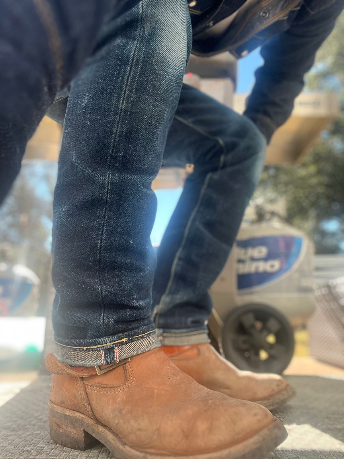 Photo by aminnix829 on January 5, 2023 of the Wesco Boss Engineer Boot in Horween Natural Essex.
