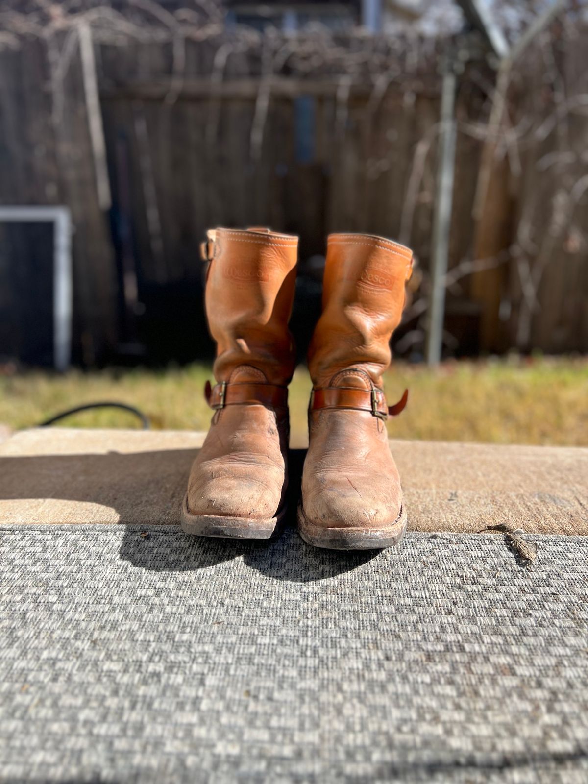 Photo by aminnix829 on January 5, 2023 of the Wesco Boss Engineer Boot in Horween Natural Essex.
