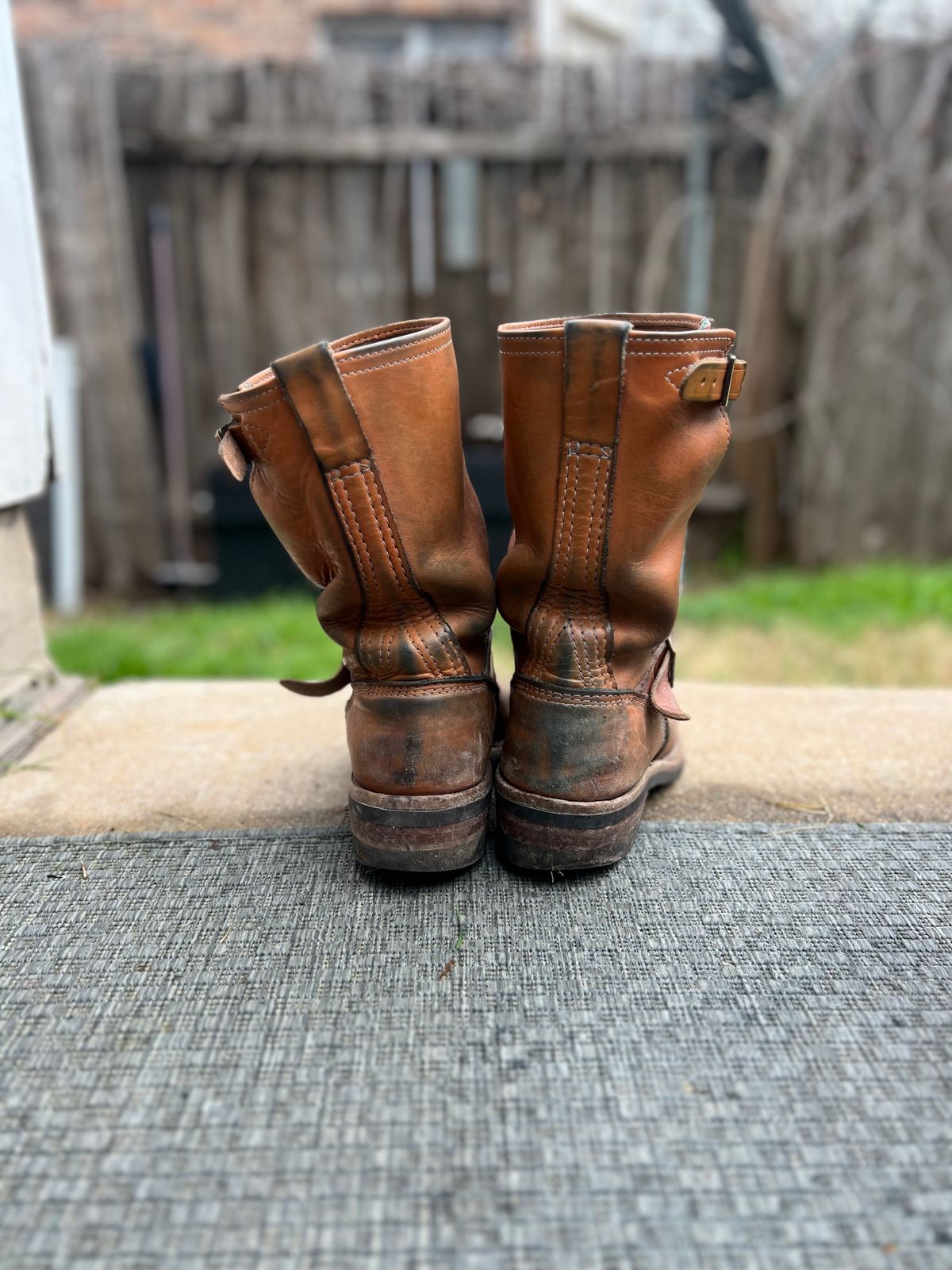 Photo by aminnix829 on February 3, 2023 of the Wesco Boss Engineer Boot in Horween Natural Essex.