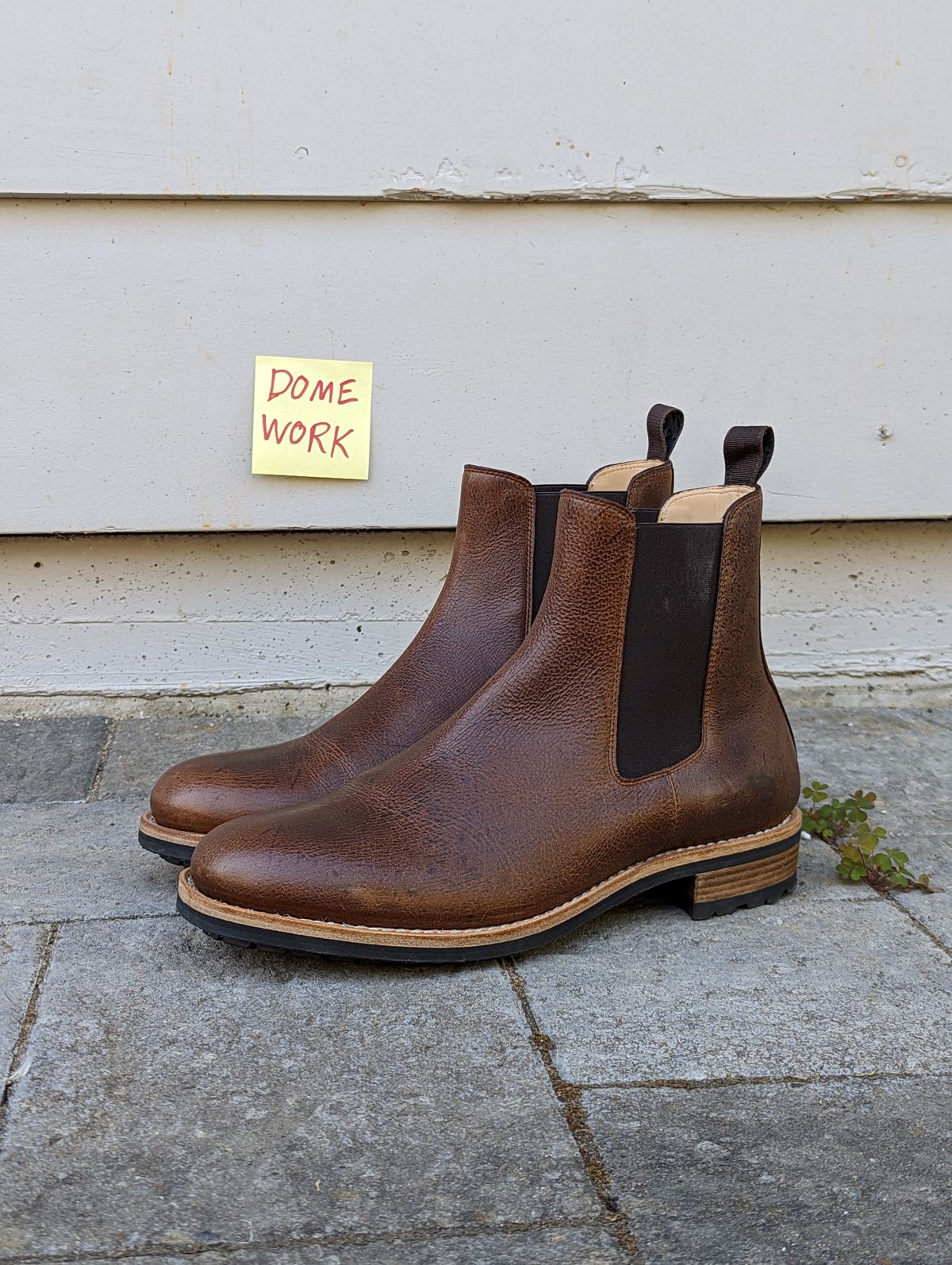 Photo by CanardGris on October 1, 2022 of the Mark Albert Chelsea Boot in Unlisted Leather.