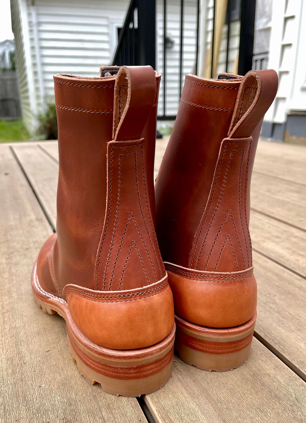 Photo by advancedbuffalo on October 1, 2023 of the Nicks Overlander in Wickett & Craig Natural Double Stuffed.