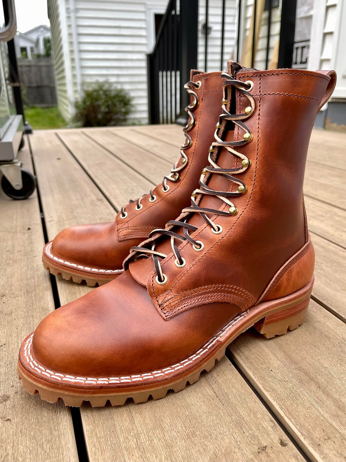 Photo by advancedbuffalo on October 1, 2023 of the Nicks Overlander in Wickett & Craig Natural Double Stuffed.