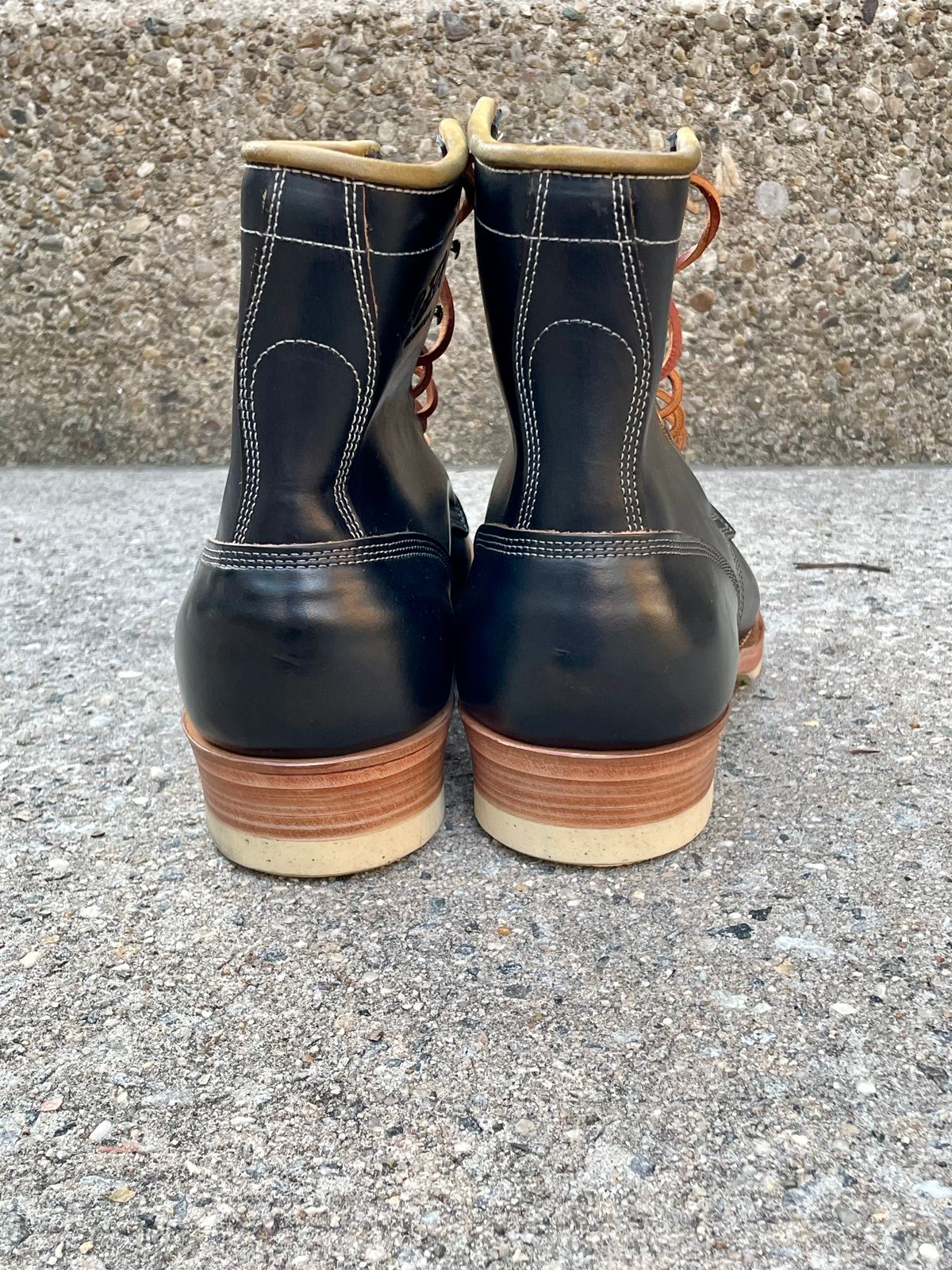 Photo by solestandcool on October 3, 2024 of the Role Club Underdogs in Shinki Hand-Finished Black Horsehide.