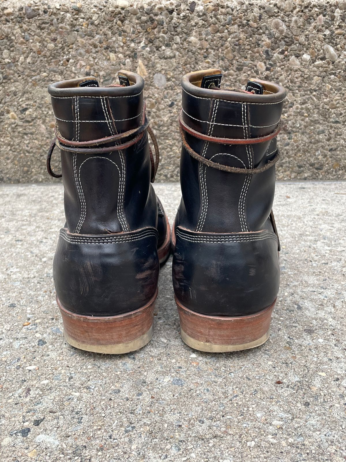 Photo by solestandcool on December 4, 2024 of the Role Club Underdogs in Shinki Hand-Finished Black Horsehide.