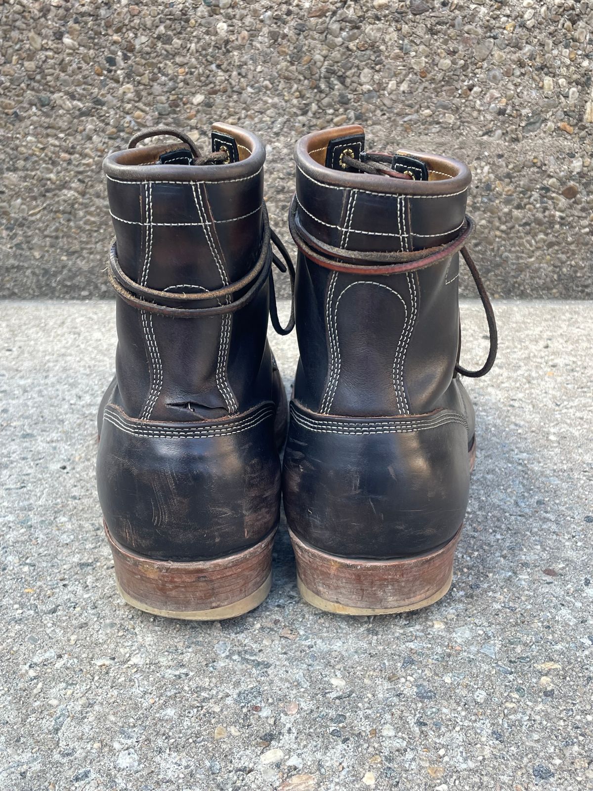 Photo by solestandcool on February 28, 2025 of the Role Club Underdogs in Shinki Hand-Finished Black Horsehide.