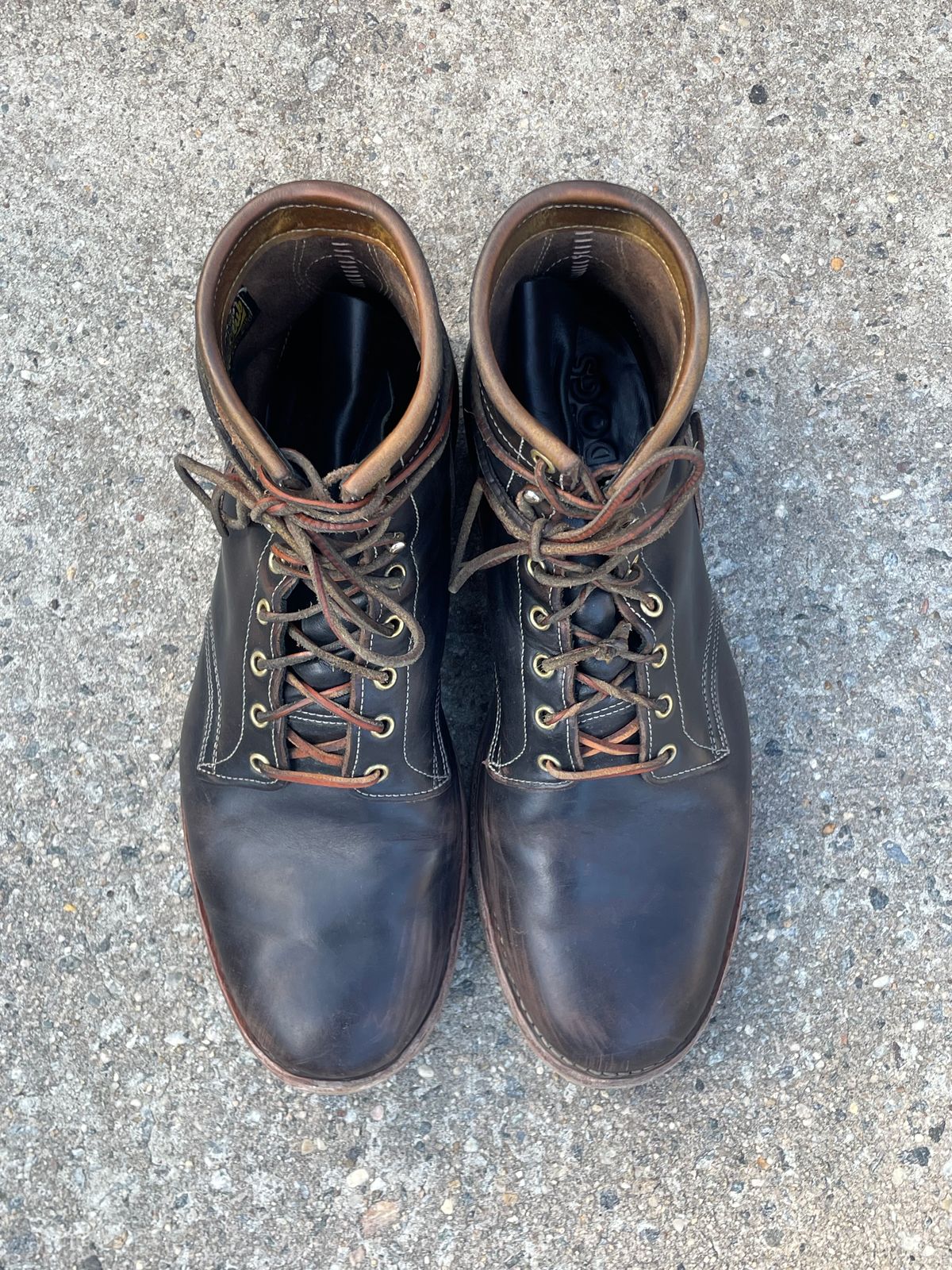 Photo by solestandcool on February 28, 2025 of the Role Club Underdogs in Shinki Hand-Finished Black Horsehide.