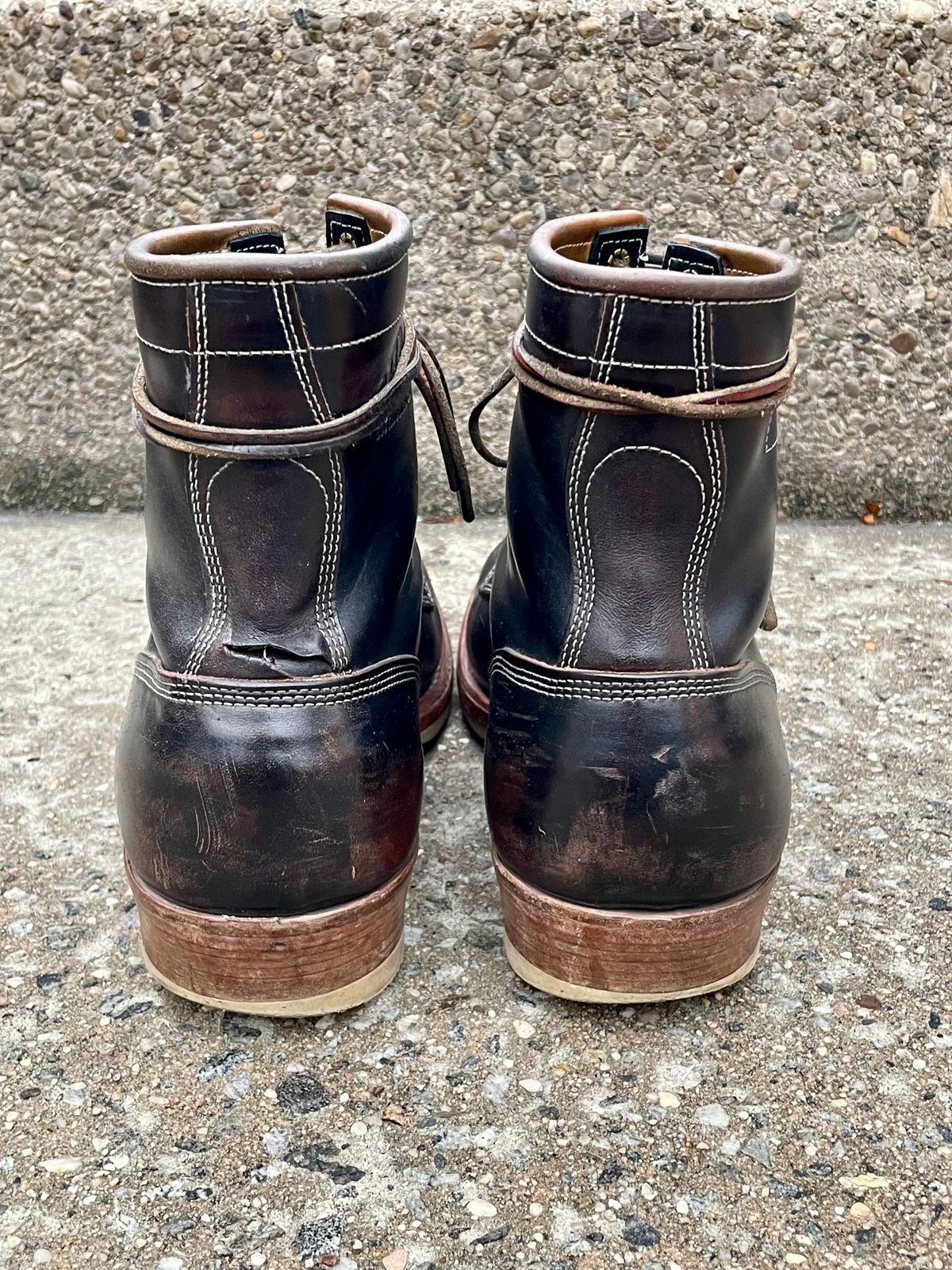 Photo by solestandcool on April 5, 2025 of the Role Club Underdogs in Shinki Hand-Finished Black Horsehide.