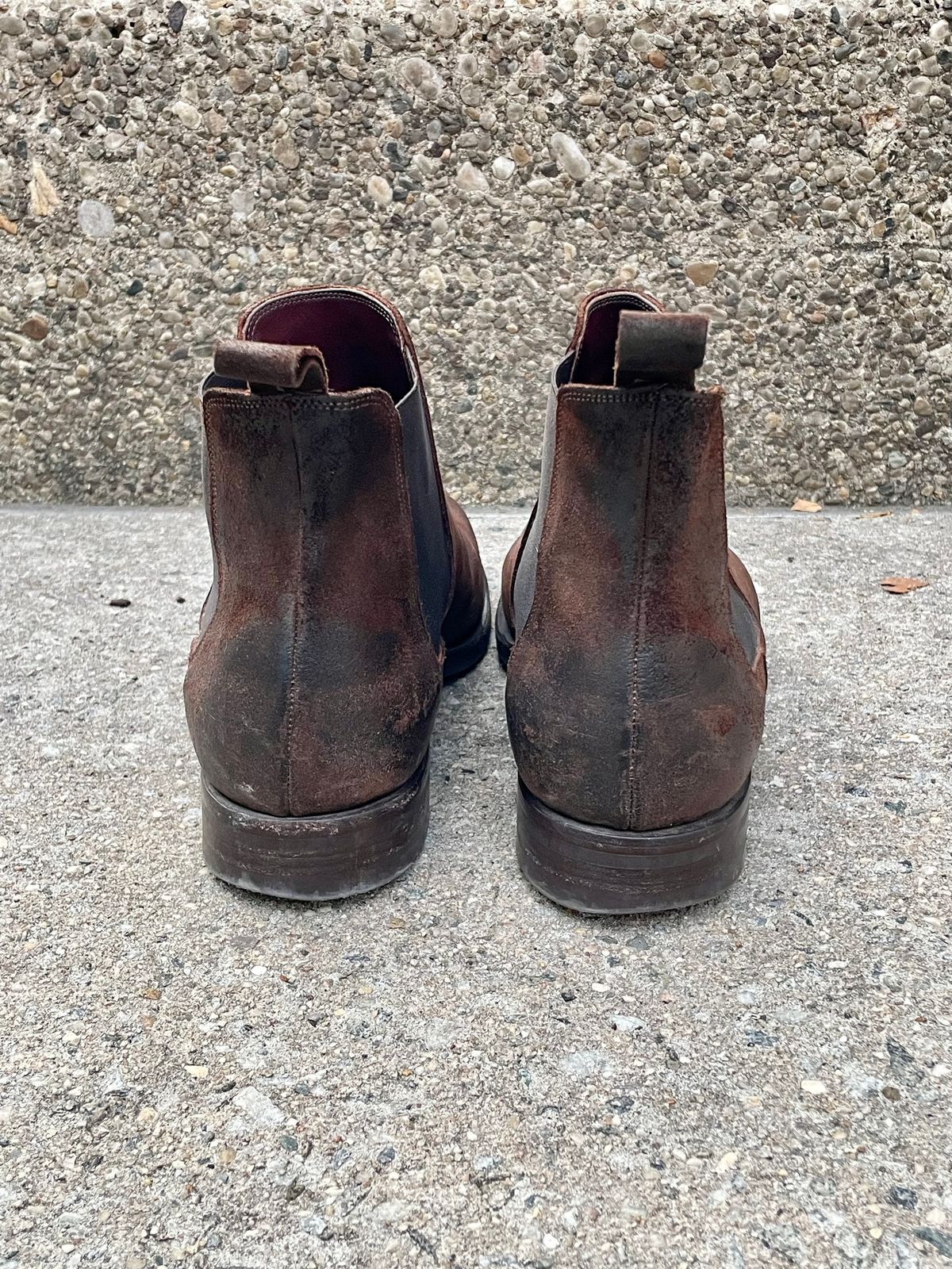 Photo by solestandcool on November 3, 2025 of the Edward Green Govan in Iron Waxed Suede.