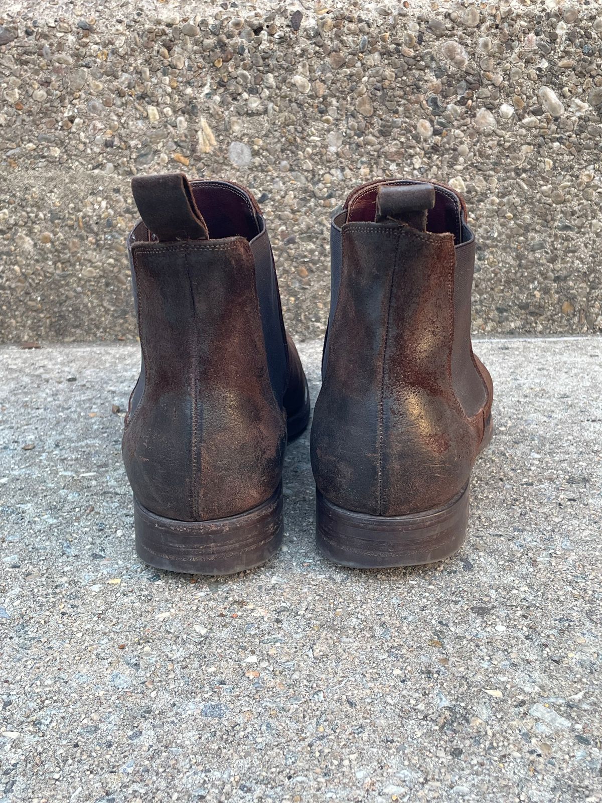 Photo by solestandcool on December 3, 2025 of the Edward Green Govan in Iron Waxed Suede.