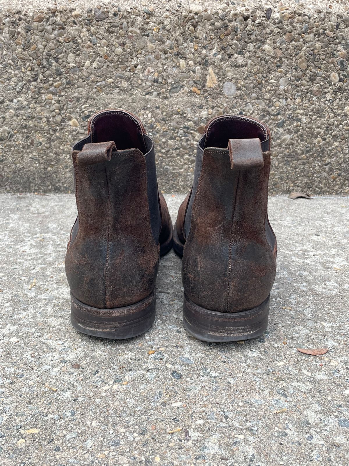 Photo by solestandcool on January 2, 2026 of the Edward Green Govan in Iron Waxed Suede.