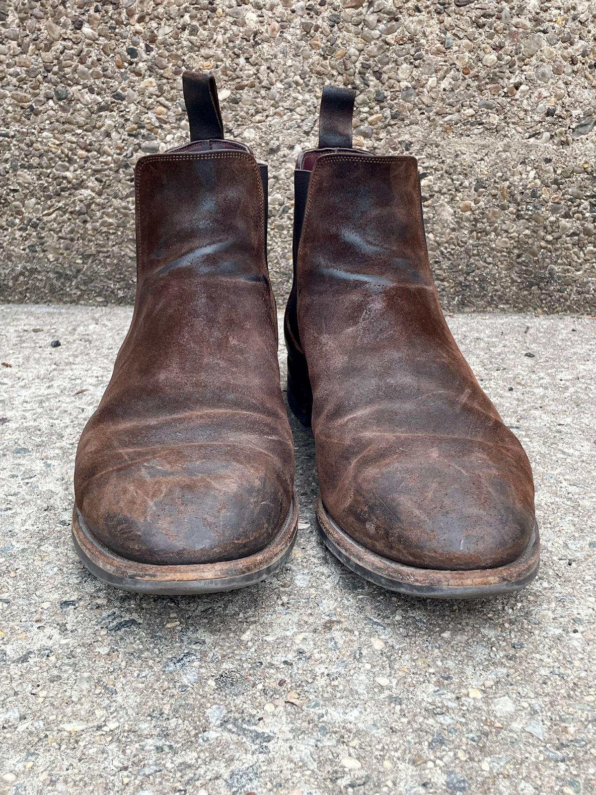 Photo by solestandcool on April 1, 2026 of the Edward Green Govan in Iron Waxed Suede.