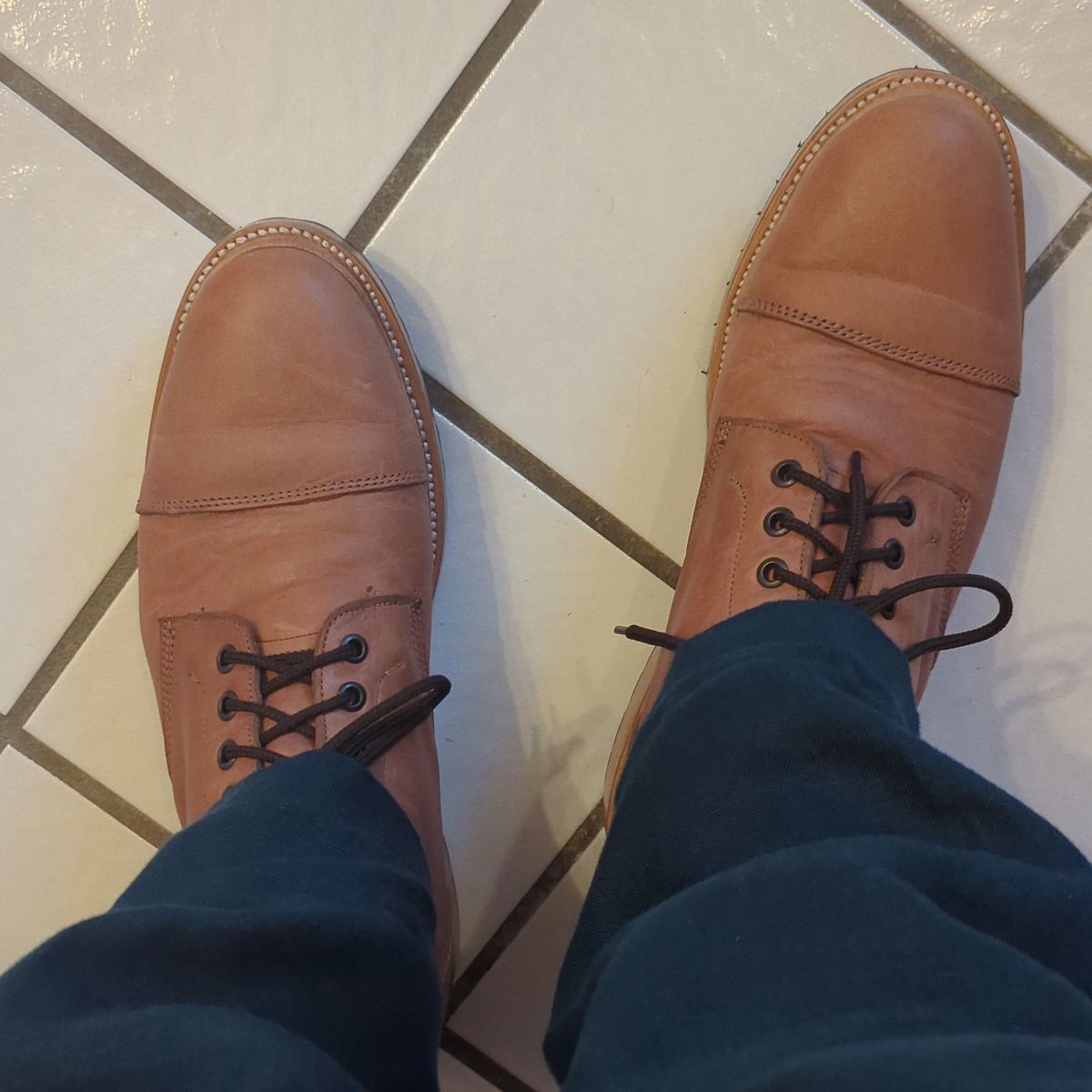 Photo by abrinson on August 4, 2023 of the John Doe Shoes 420 in Horween Natural Essex.