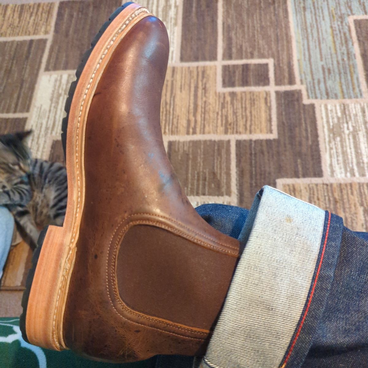 Photo by abrinson on September 5, 2022 of the John Doe Shoes Unlisted Model in C.F. Stead Autumn Spice Waxed Kudu.