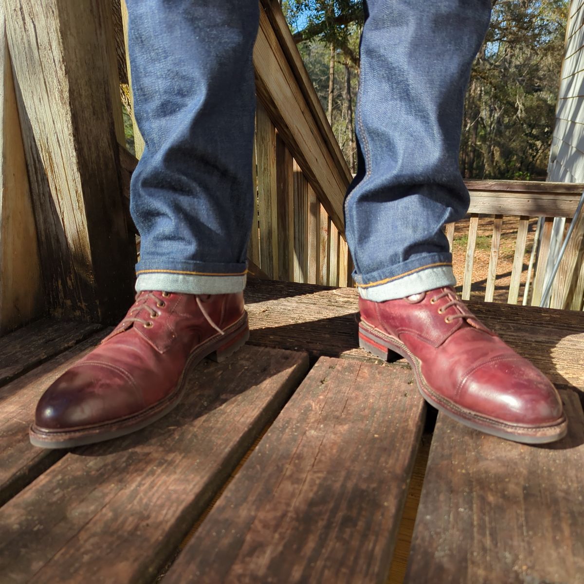 Photo by abrinson on February 26, 2023 of the Meermin Jumper Boot in Burgundy Heritage Shell Cordovan.