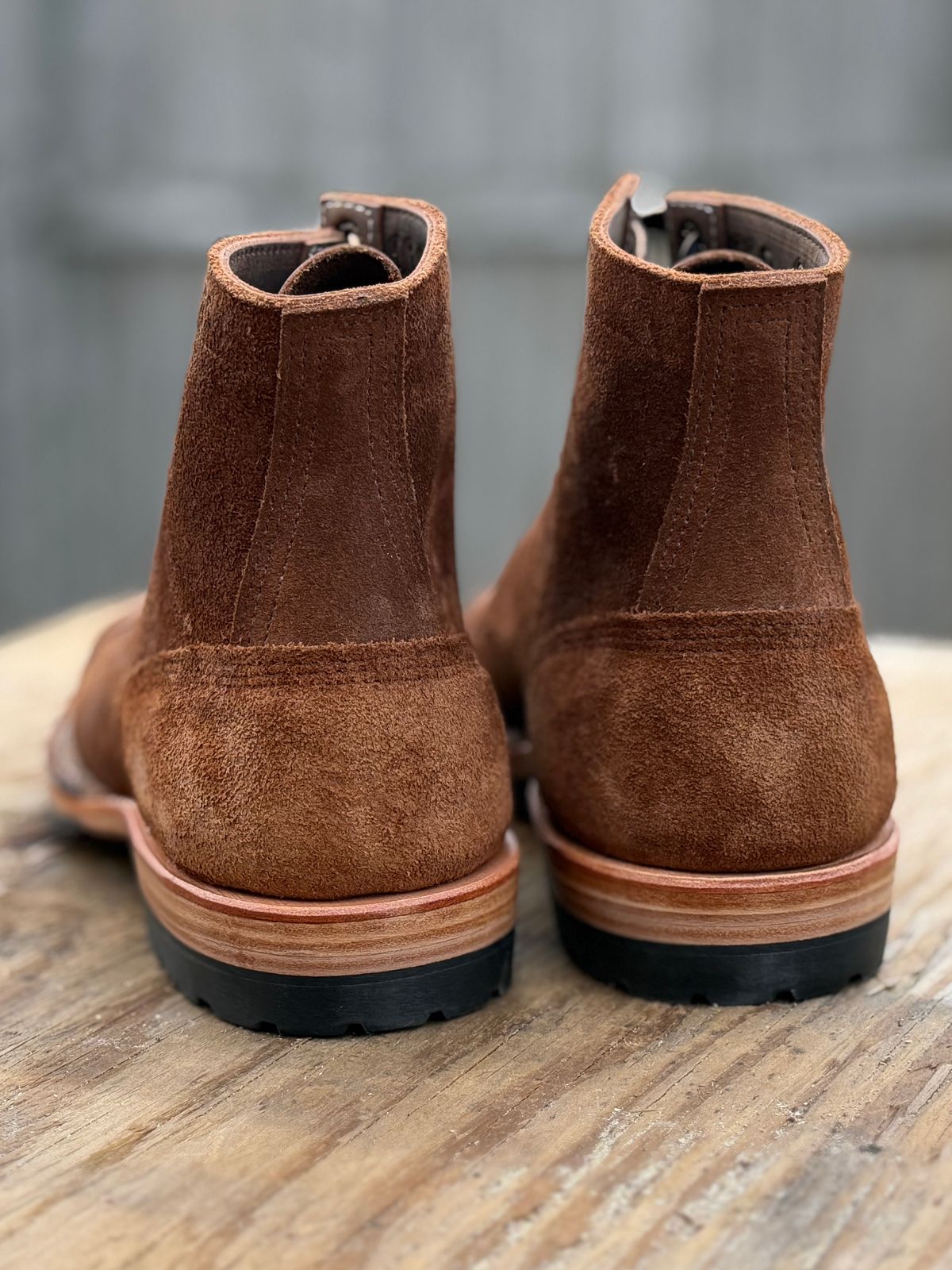 Photo by ChrisoftheW on March 12, 2026 of the White's MP-Sherman Toe Cap in Seidel Distressed Roughout.