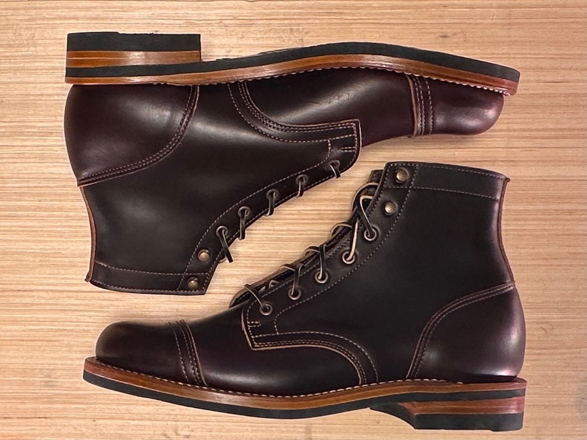 Photo by ChrisoftheW on September 15, 2024 of the Truman Cap Toe Boot in Seidel Oxblood Double Shot.