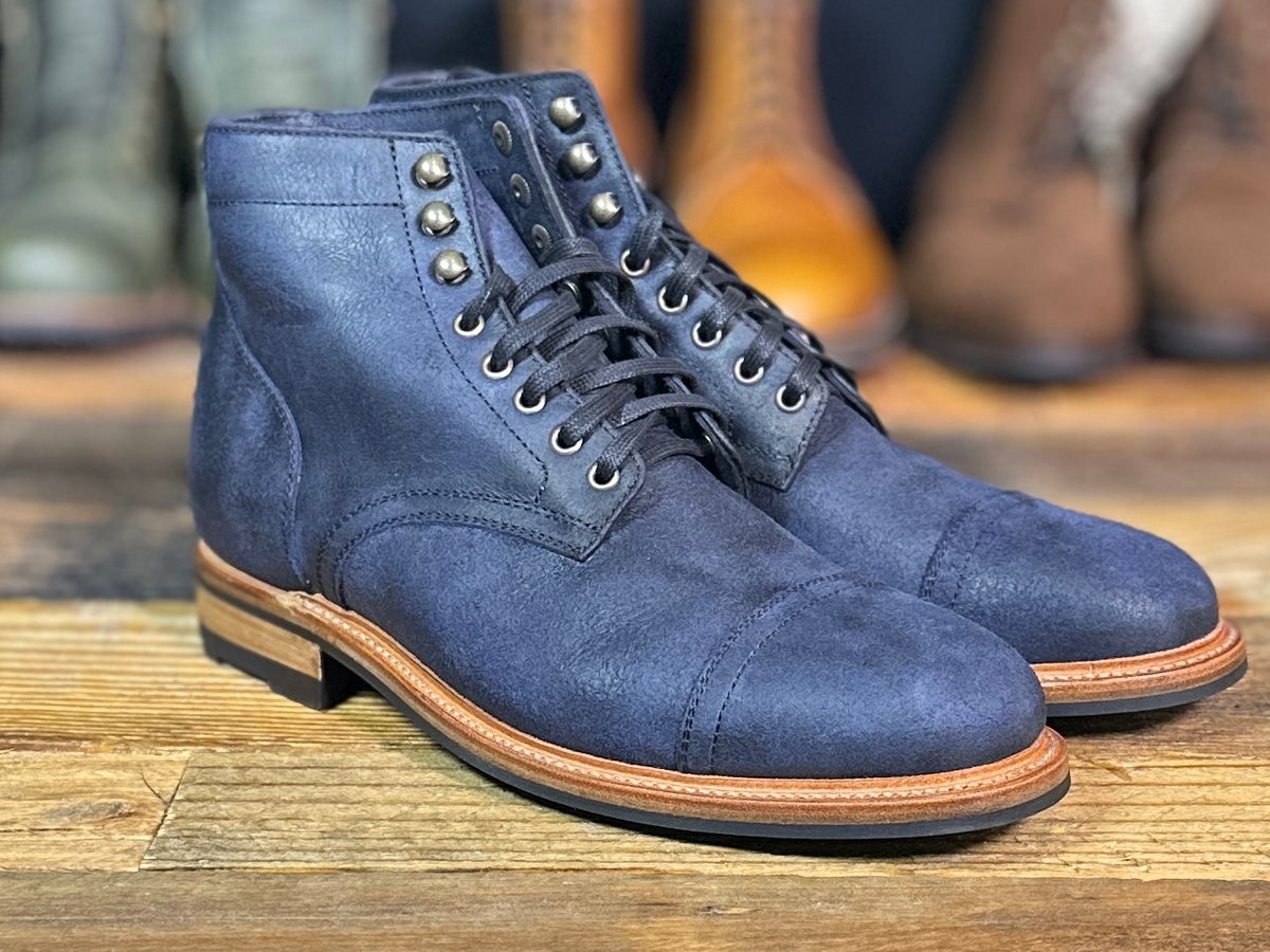 Photo by ChrisoftheW on May 30, 2025 of the Parkhurst The Richmond in C.F. Stead Blue Depths Rambler.